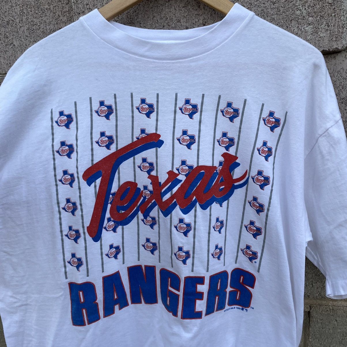 Other Vintage 1996 Texas Rangers MLB Shirt XL White Single Stitch Size US XL / EU 56 / 4 - 2 Thumbnail