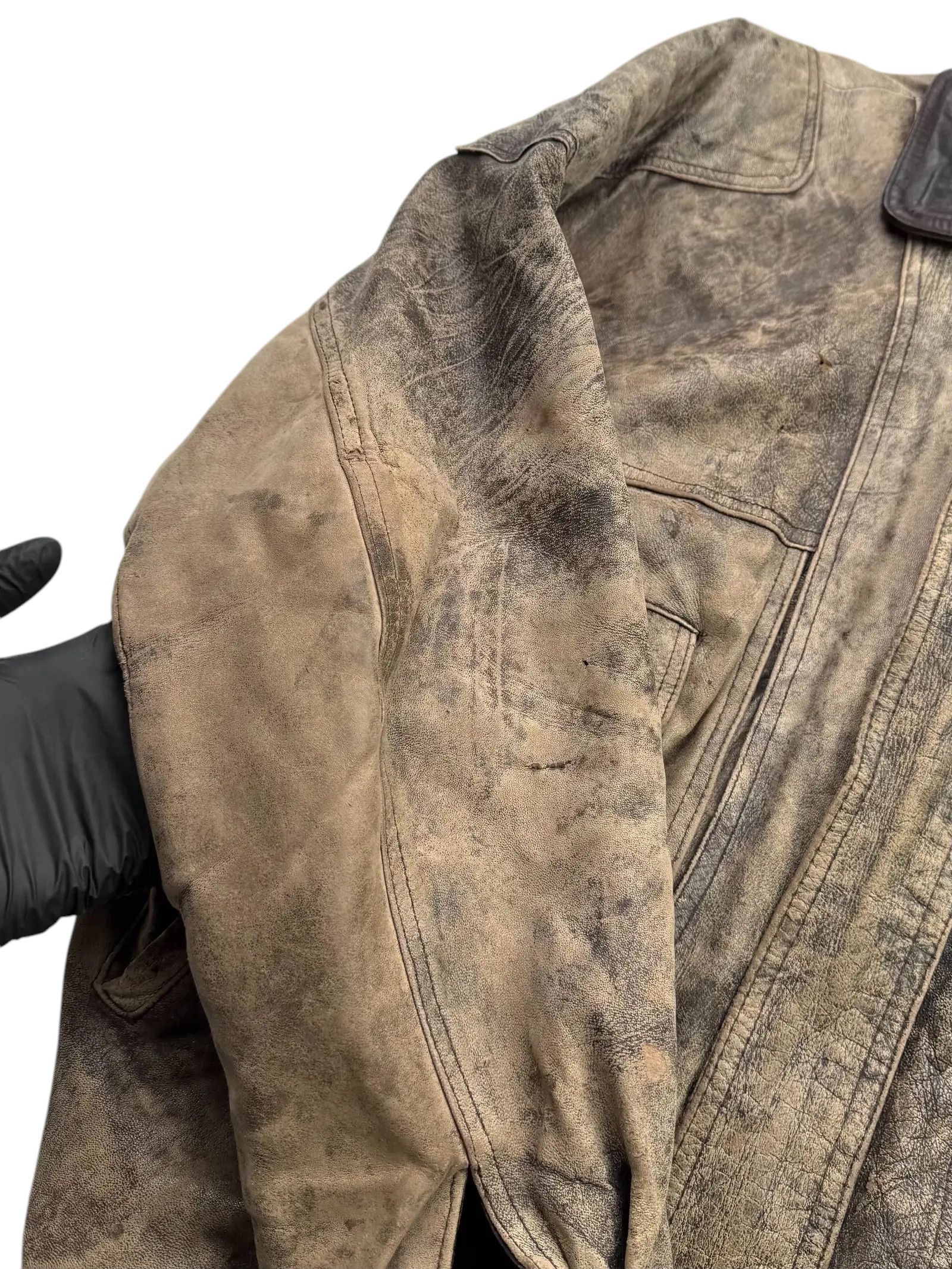 Other Vintage Time Faded Leather Jacket M115D15(E2)(V8) Size US XL / EU 56 / 4 - 6 Thumbnail