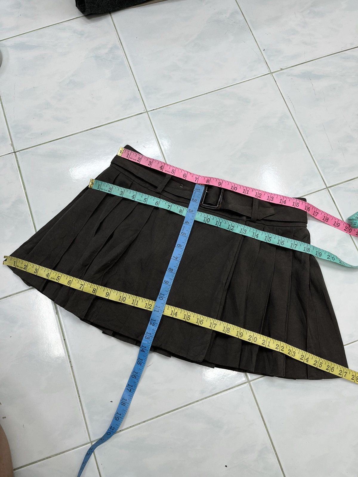 Katharine Hamnett London 🔥🔥🔥STEALS KATHARINE HAMNETT WRAPPED PLEATED BELT SKIRTS Size 32" / US 10 / IT 46 - 14 Thumbnail