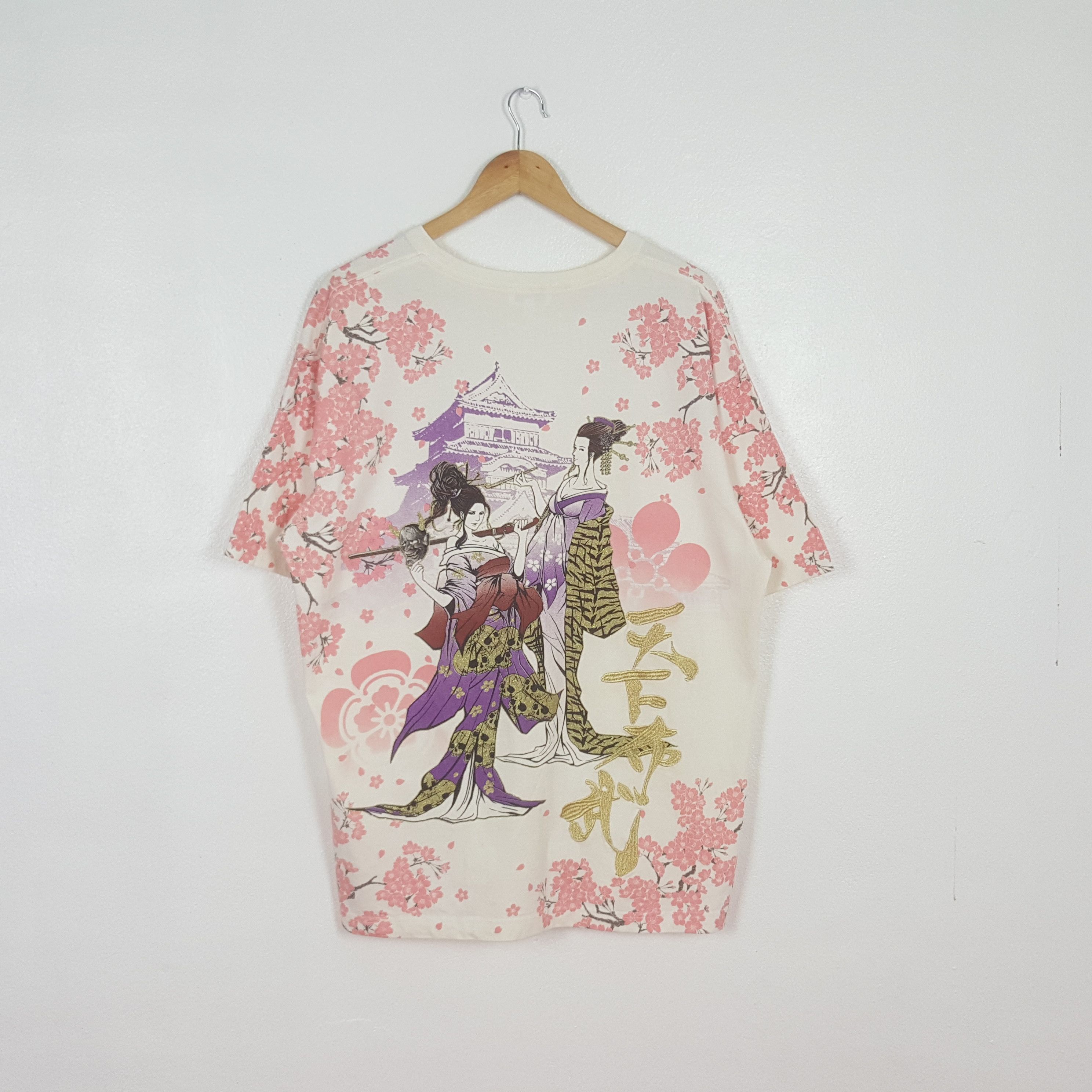 Japanese Brand Vintage The Japanese Tradition Geisha Sukajan Tshirt C312N16 Size US XL / EU 56 / 4 - 1 Thumbnail