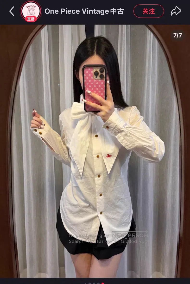 Vivienne Westwood Vivienne Westwood Striped shirt, vintage product, long-sle Size S / US 4 / IT 40 - 8 Thumbnail