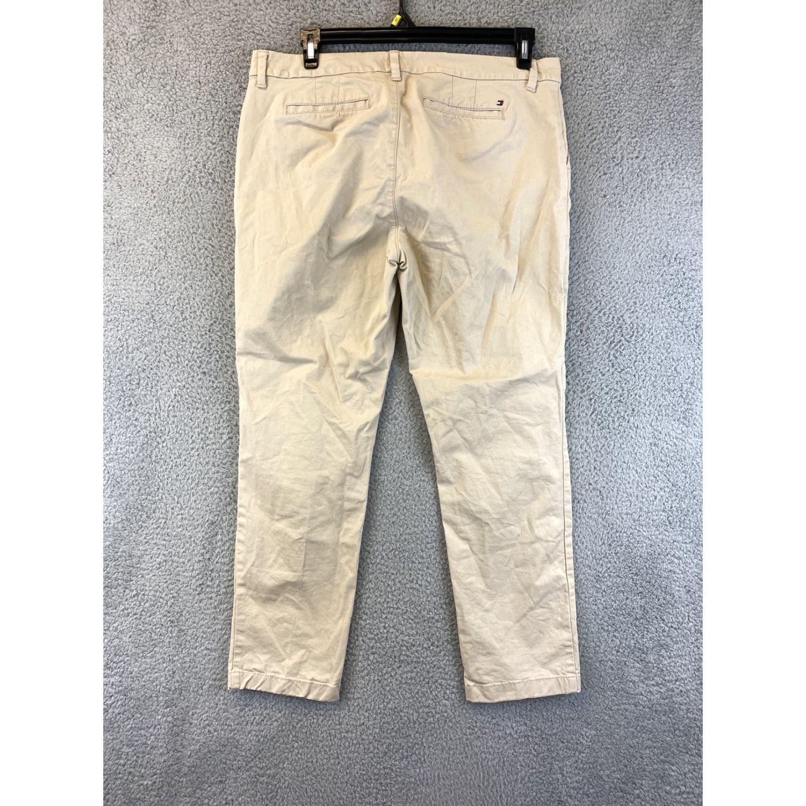 Tommy Hilfiger Tommy Hilfiger Women's 14 Khaki Button Flat Front Straight Leg Pants /59-21 Size 36" / US 14 / IT 50 - 7 Thumbnail