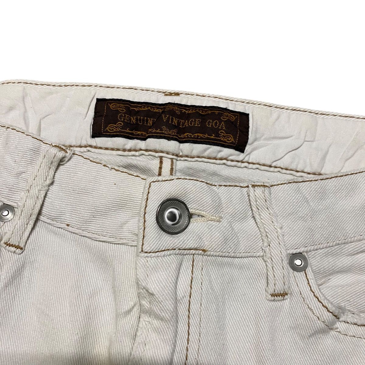 GOA G.O.A White Vintage Distressed Denim Size US 28 / EU 44 - 6 Thumbnail