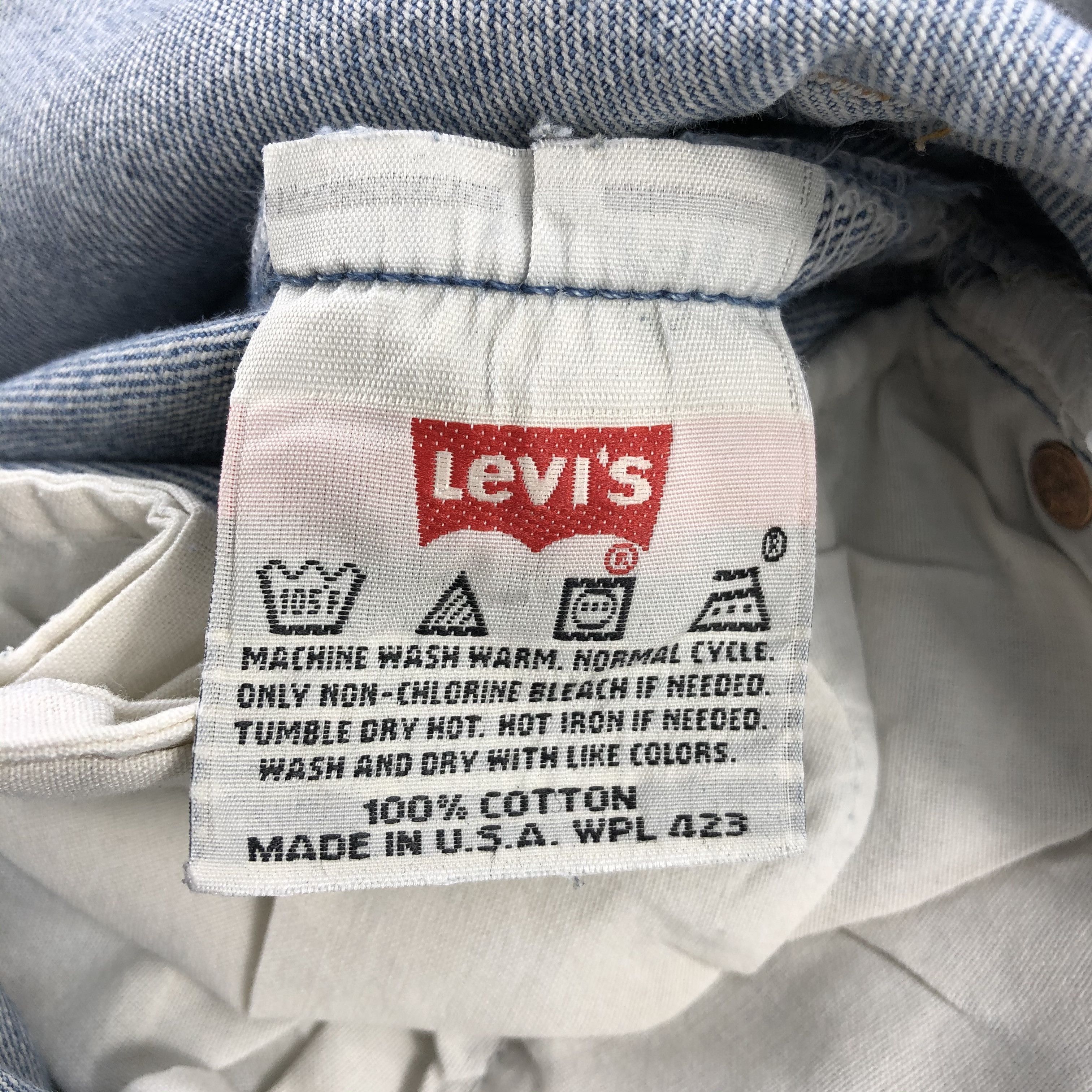 Levi's × Vintage Vintage 90s Light Wash Levis 501 Jeans-JM2079 Size US 36 / EU 52 - 9 Thumbnail