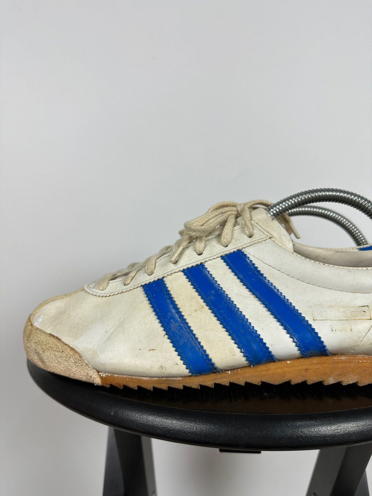 Adidas 1970-80s Adidas Rom Leather Sneakers Made In Austria Size US 9 / EU 42 - 15 Thumbnail