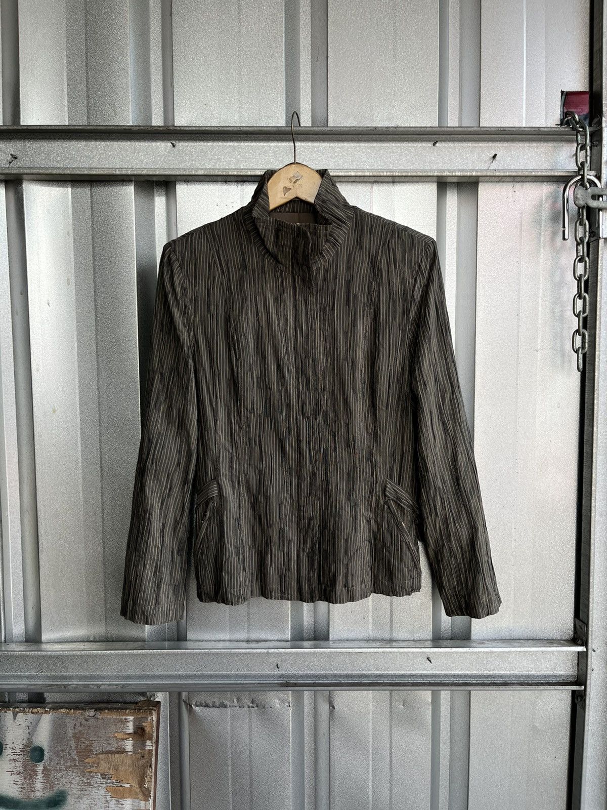Issey Miyake carente pleated jacket /yohji/pleatsplease/cdg/prada/ Size M / US 6-8 / IT 42-44 - 1 Thumbnail