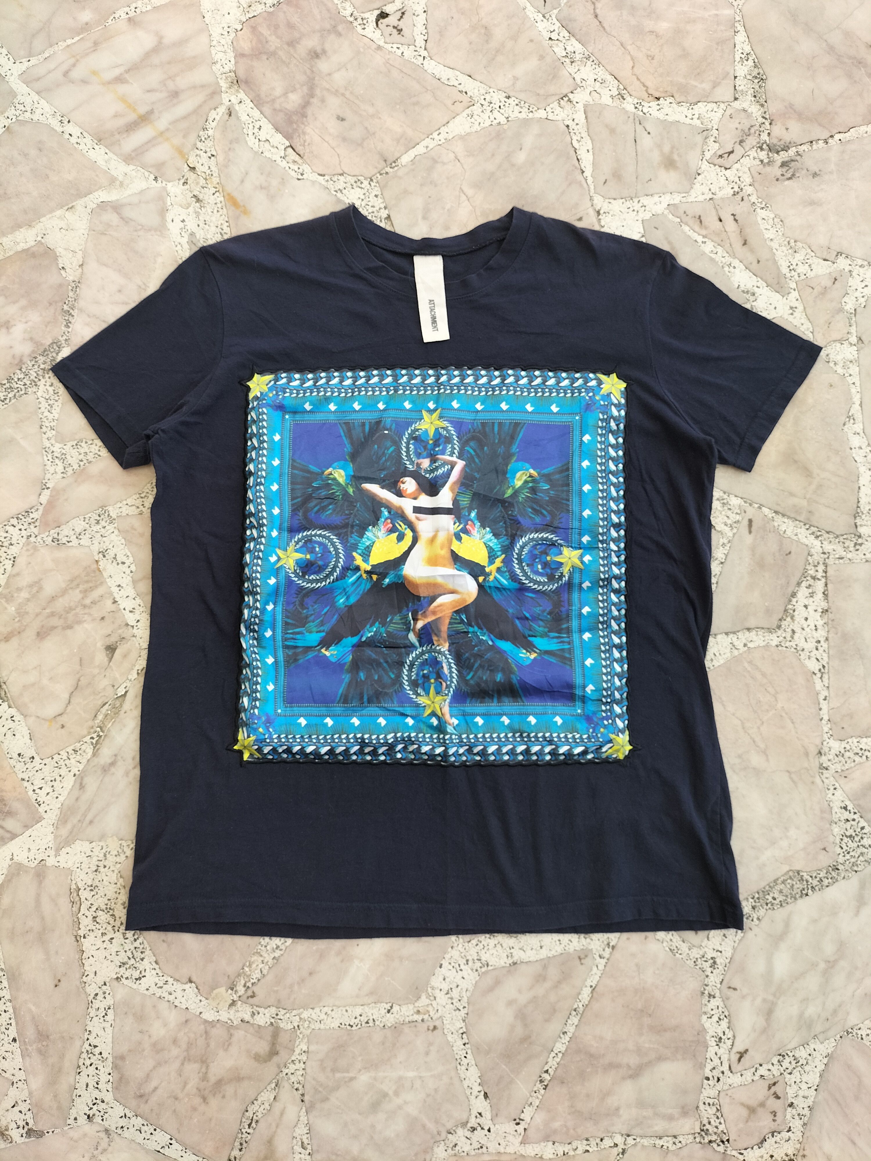 Attachment Attachment By Kazuyuki Kamugai Psychedelic Art Tshirt Size US M / EU 48-50 / 2 - 2 Thumbnail