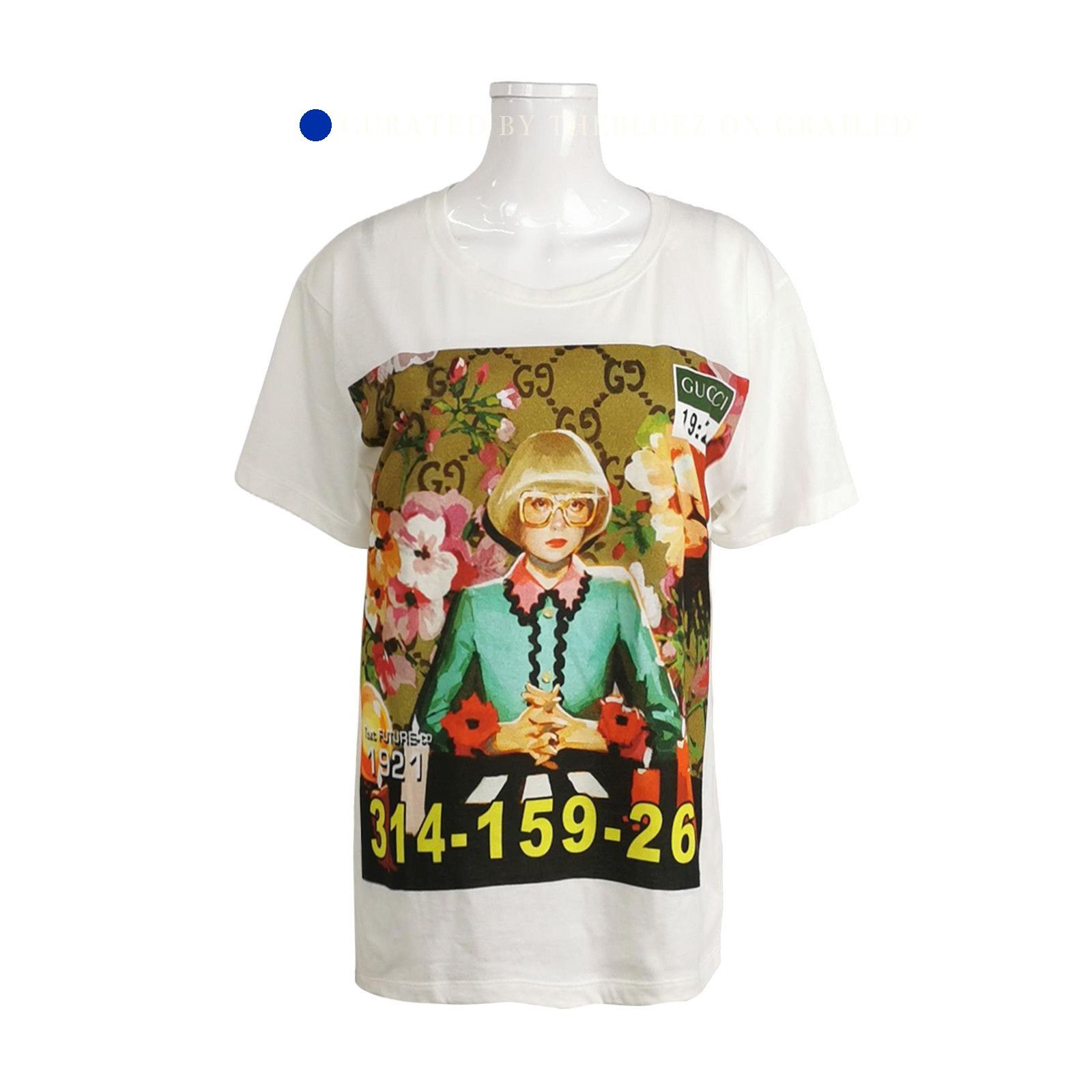 Gucci Graphic Print White T-Shirt in Size XS Size US XS / EU 42 / 0 - 1 Thumbnail