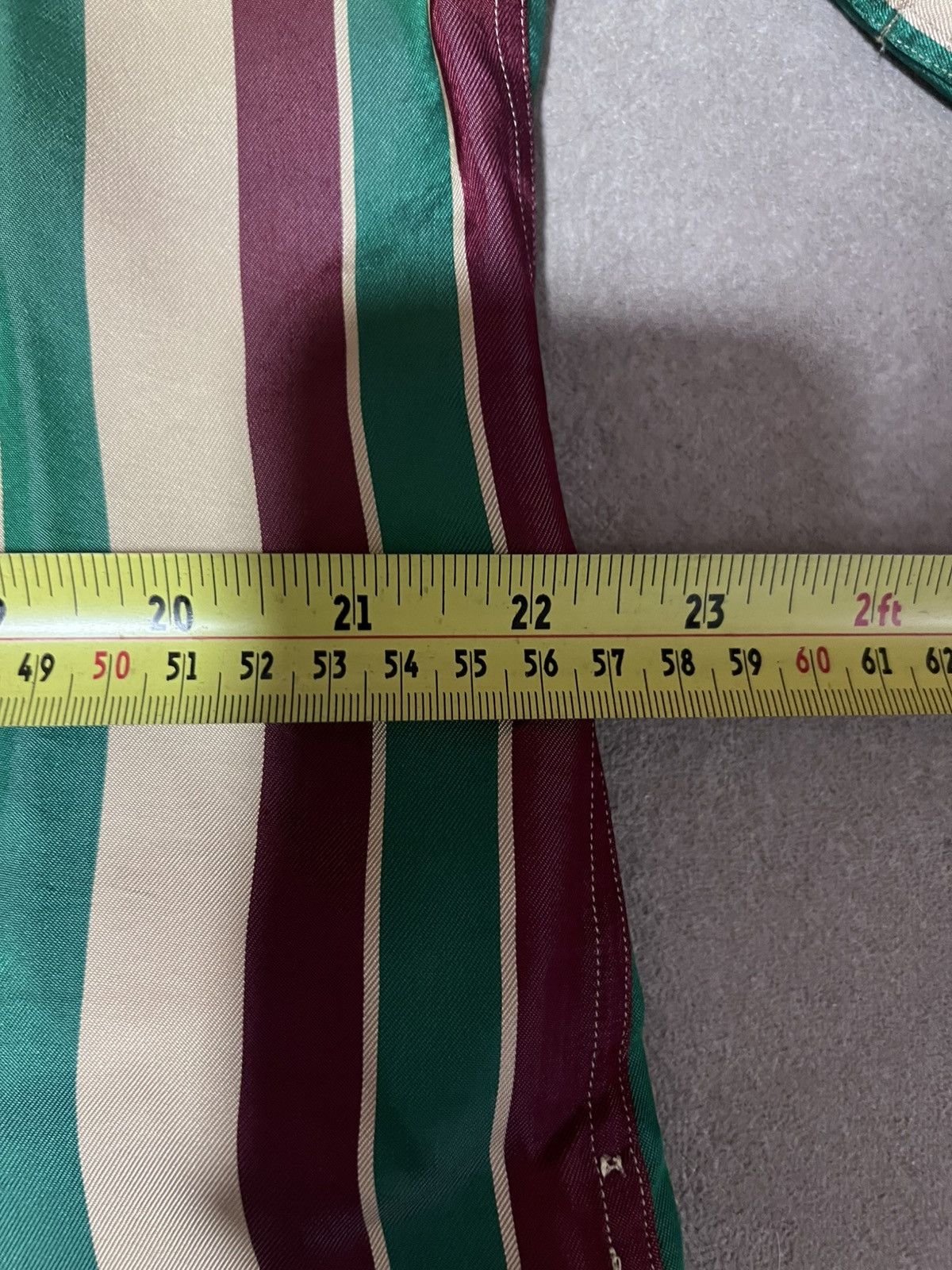 Dries Van Noten DRIES VAN NOTEN Mens Bordeaux Cassi Stripe-patterned Satin Size US L / EU 52-54 / 3 - 7 Thumbnail