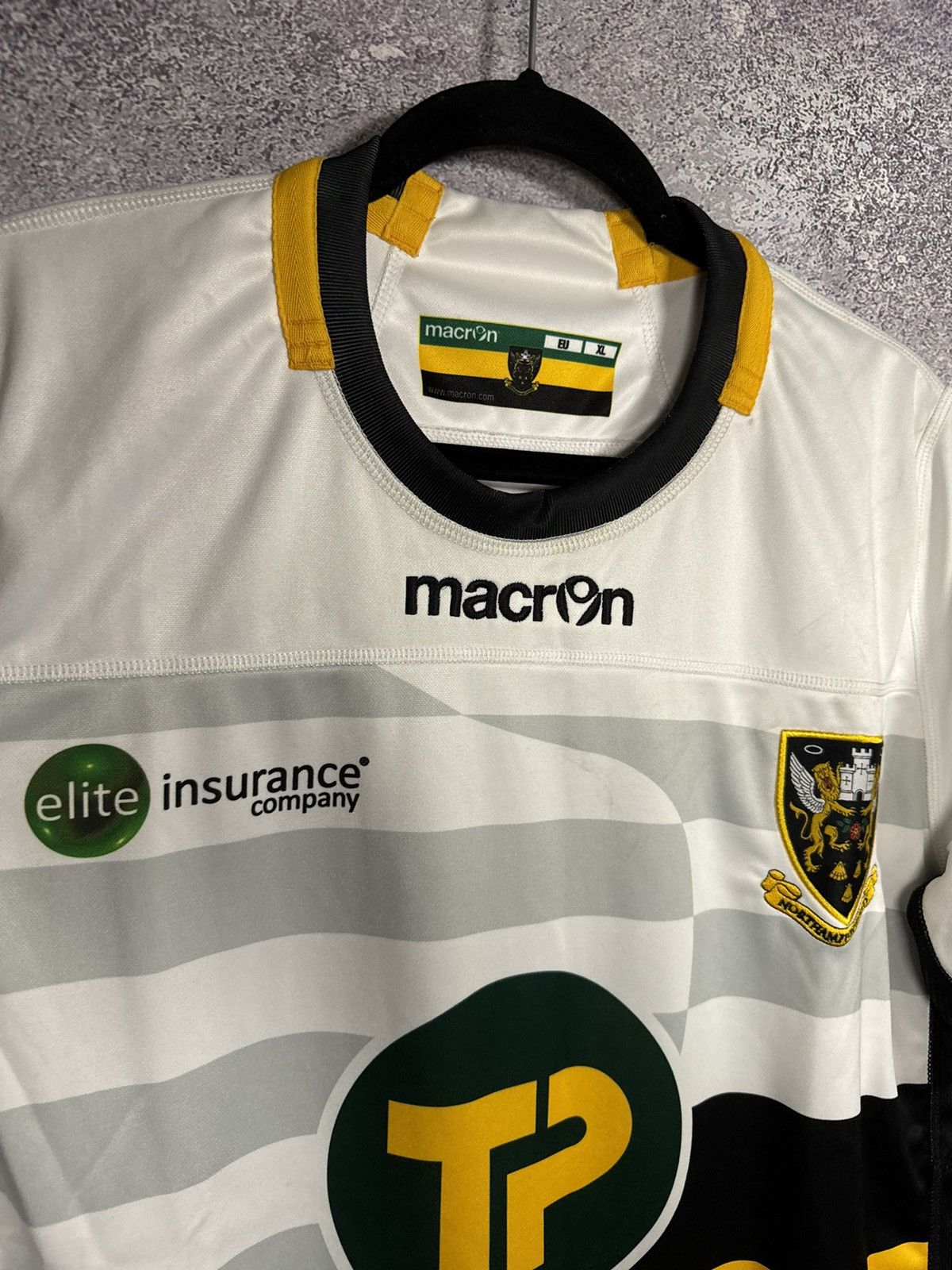 Macron × Vintage Vintage Northampton Saints Macron Rugby Team jersey blokcore Size US XL / EU 56 / 4 - 7 Thumbnail
