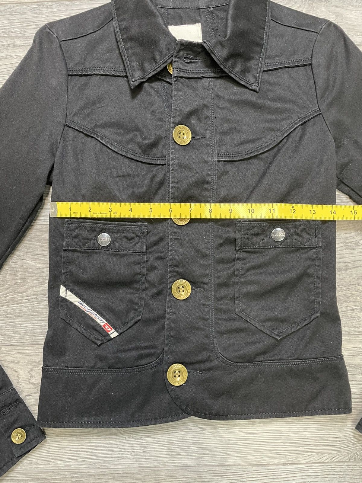 Diesel Vintage Y2K Diesel Industry Black Moto Utility Jacket XS Size XS / US 0-2 / IT 36-38 - 8 Thumbnail