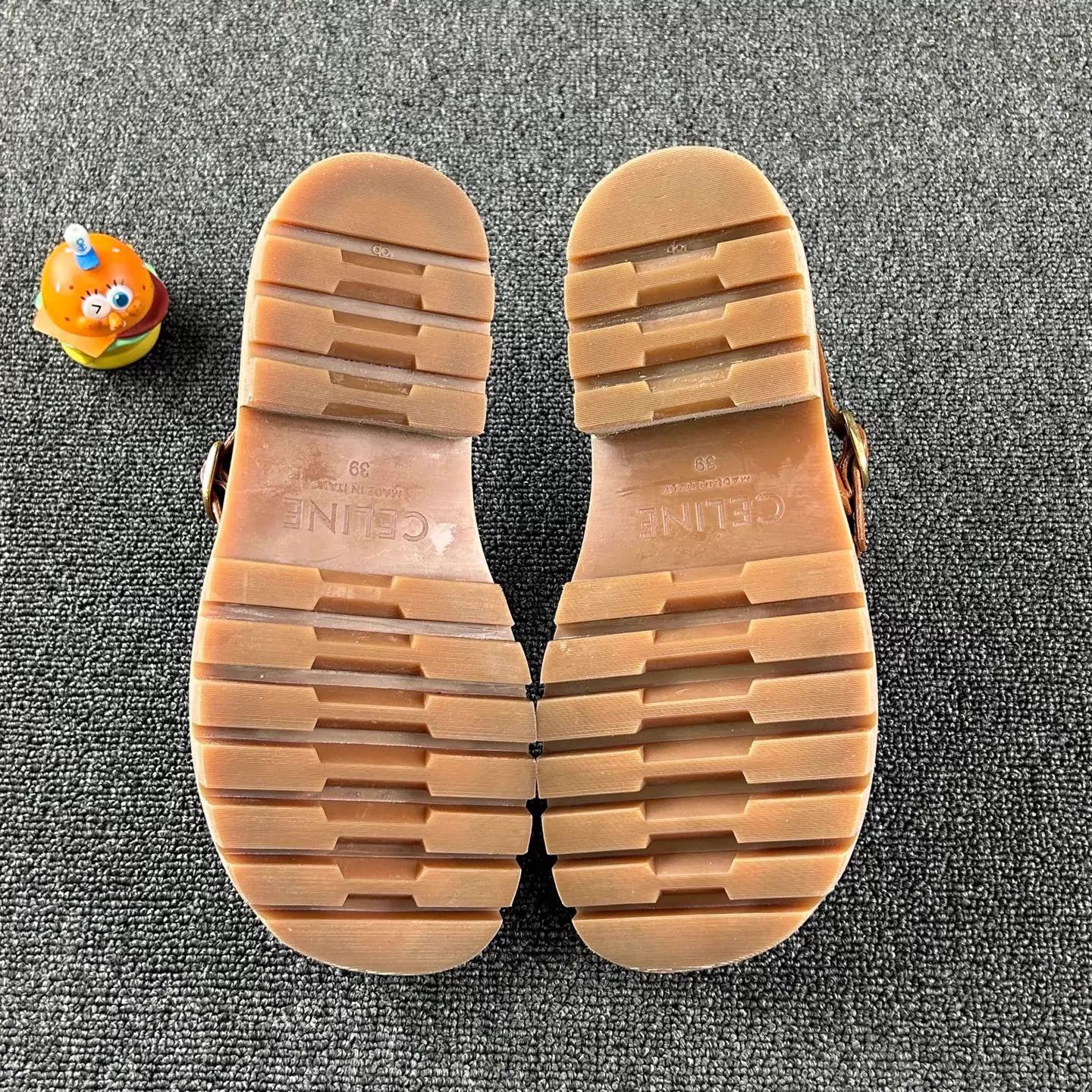 Celine Celine Brown Platform Sandals 39 Size US 8.5 / IT 38.5 - 6 Thumbnail