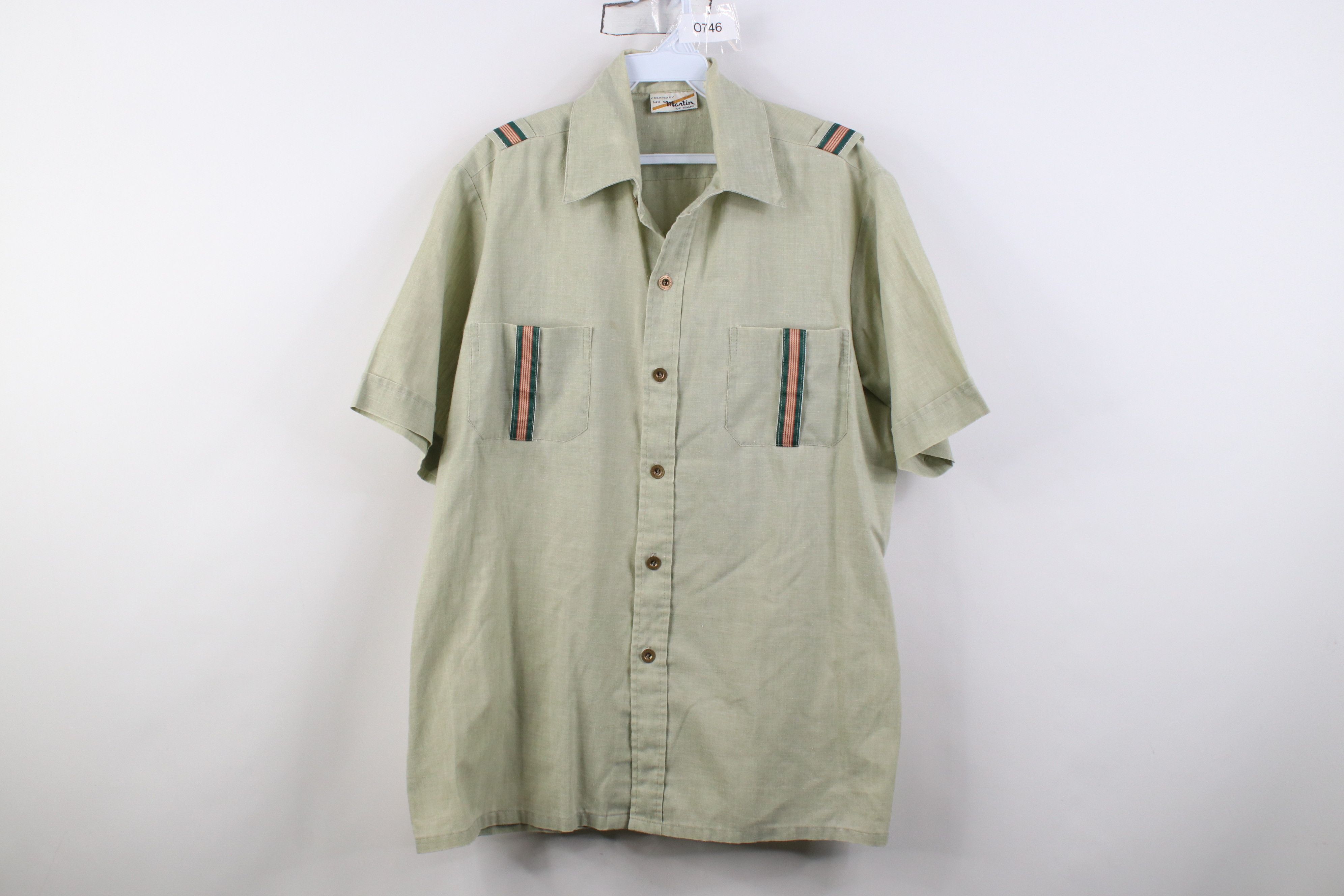Vintage Vintage 60s 70s Streetwear Military Style Safari Shirt Size US M / EU 48-50 / 2 - 1 Thumbnail