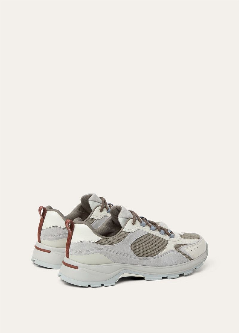 Loro Piana o1loc1c0126 FAP3630 Cairn Walk Low-Top Sneakers in Grey Size US 8 / EU 41 - 4 Thumbnail