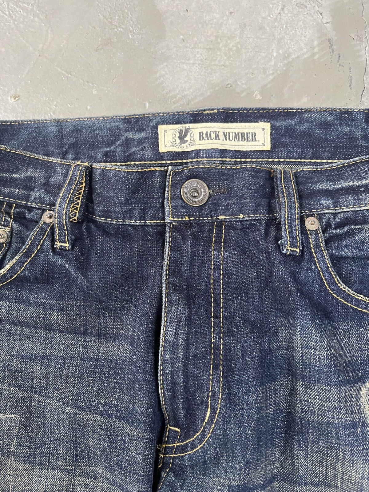 Japanese Brand Distressed Back Number Boro Sashiko Style Patchwork Capri Size US 34 / EU 50 - 4 Thumbnail