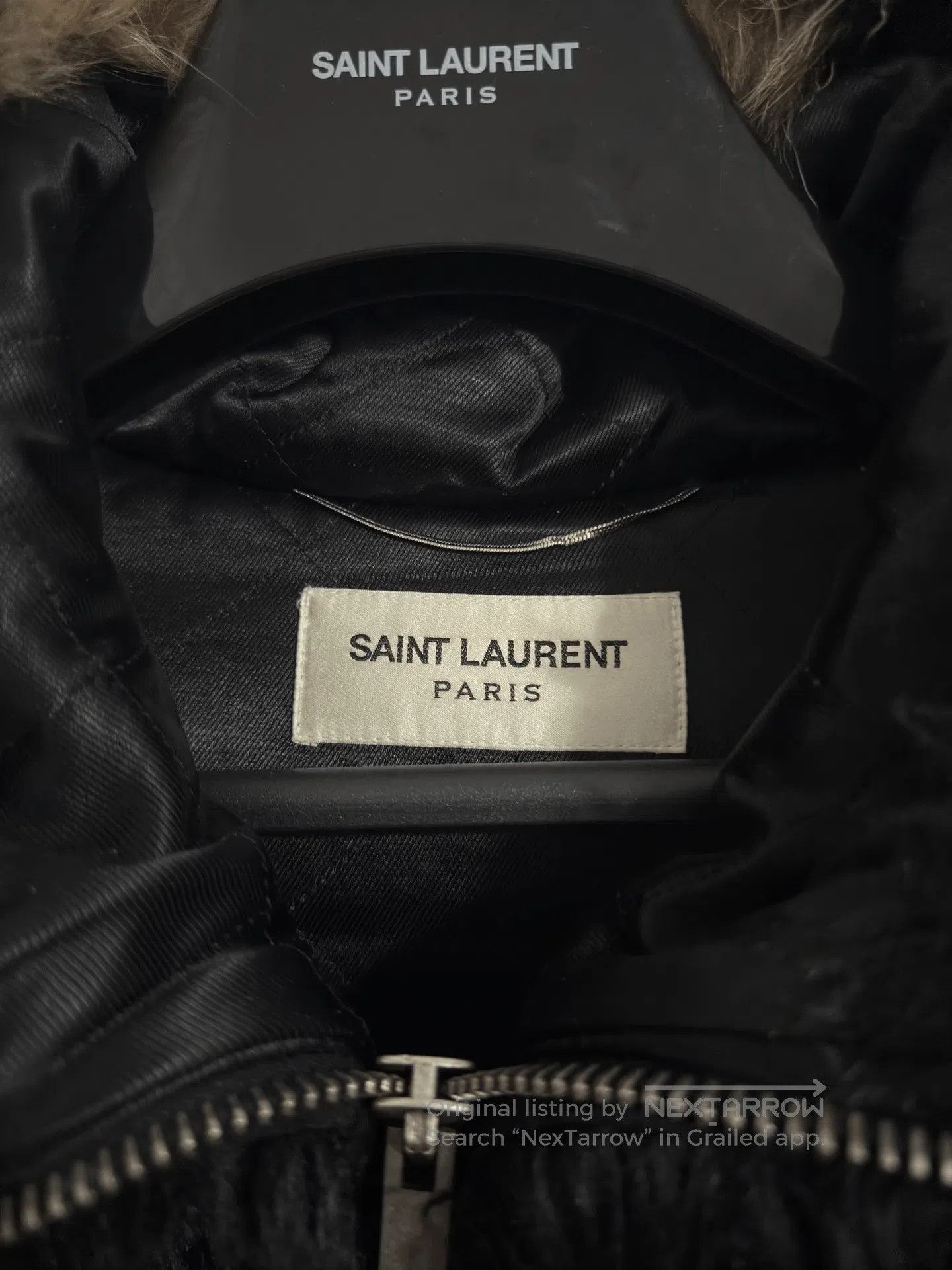Saint Laurent Paris Saint Laurent 18FW Hooded Fur Coat. Size US M / EU 48-50 / 2 - 6 Thumbnail