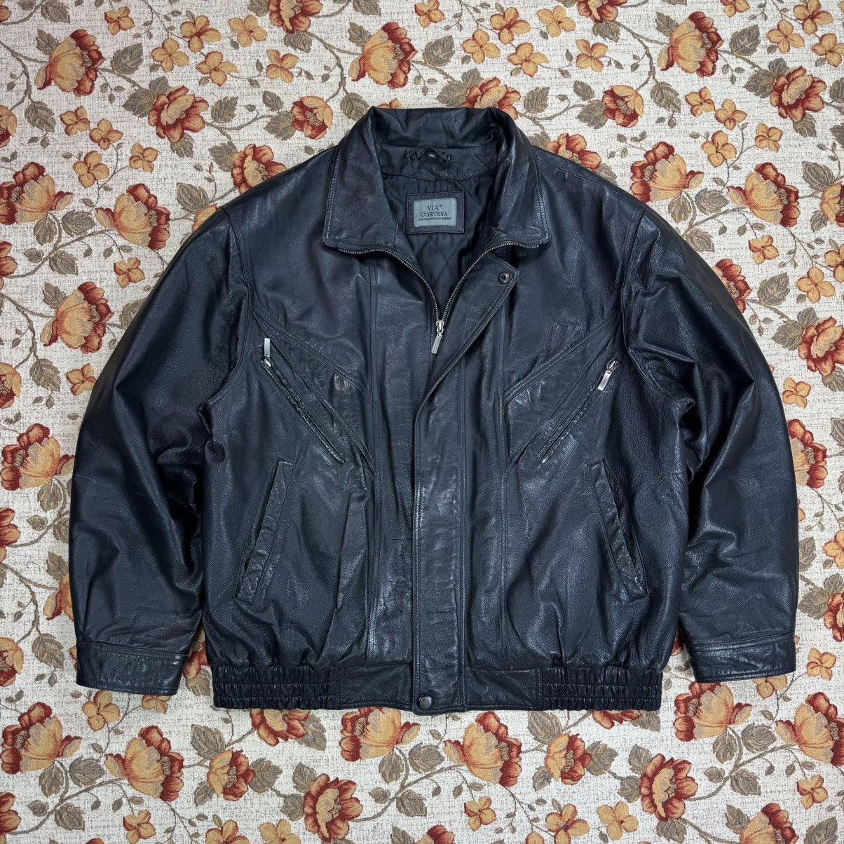 Genuine Leather Avant Garde Leather Jacket Vintage Acne Our Legacy Old Money Size US XL / EU 56 / 4 - 2 Thumbnail