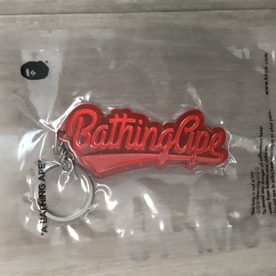 Bape BAPE LOGO keychain red a bathing ape Size ONE SIZE - 1 Thumbnail
