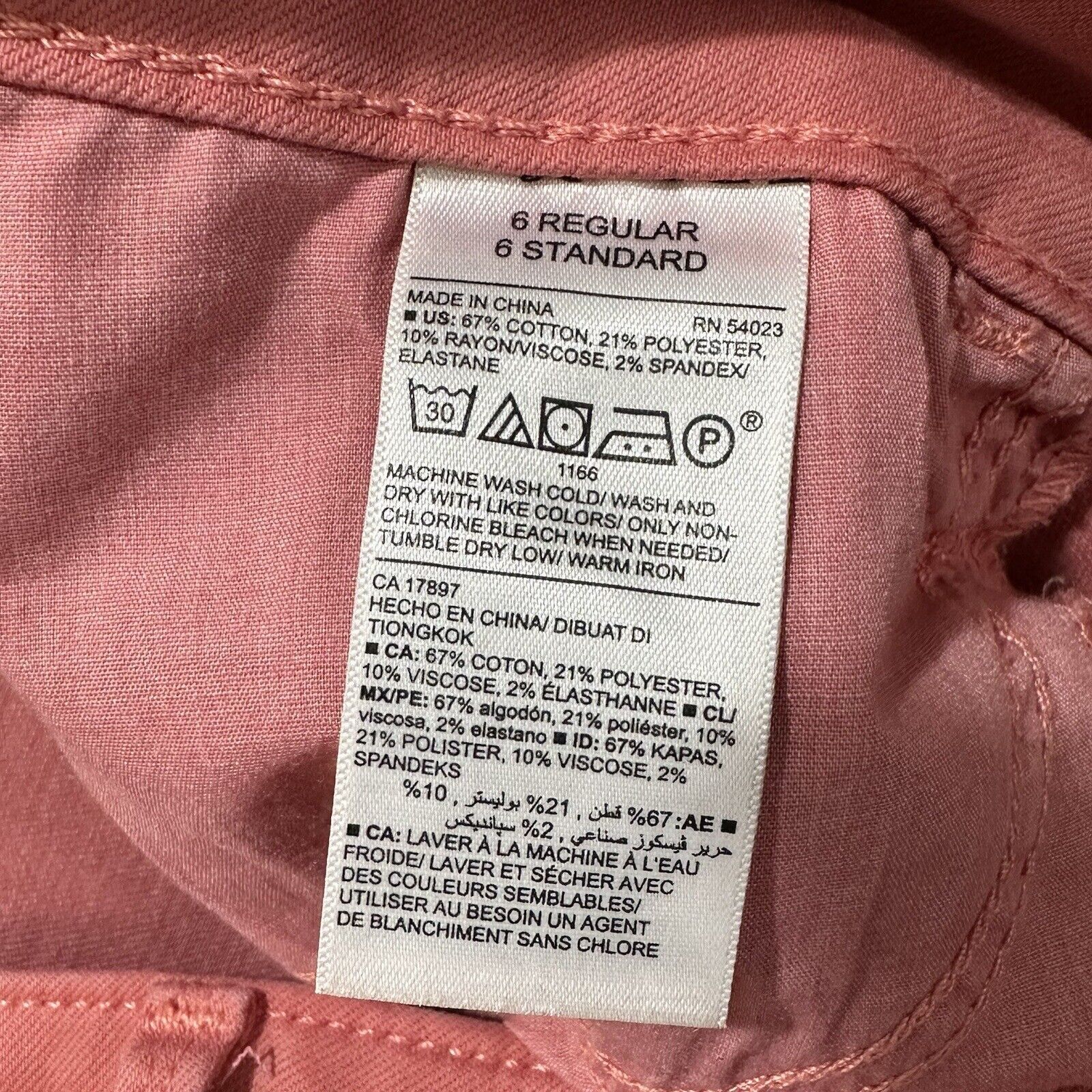 Old Navy Old Navy Rockstar 6 Mid Rise Pink Skinny Jeans 27" Inseam Size 28" / US 6 / IT 42 - 5 Thumbnail