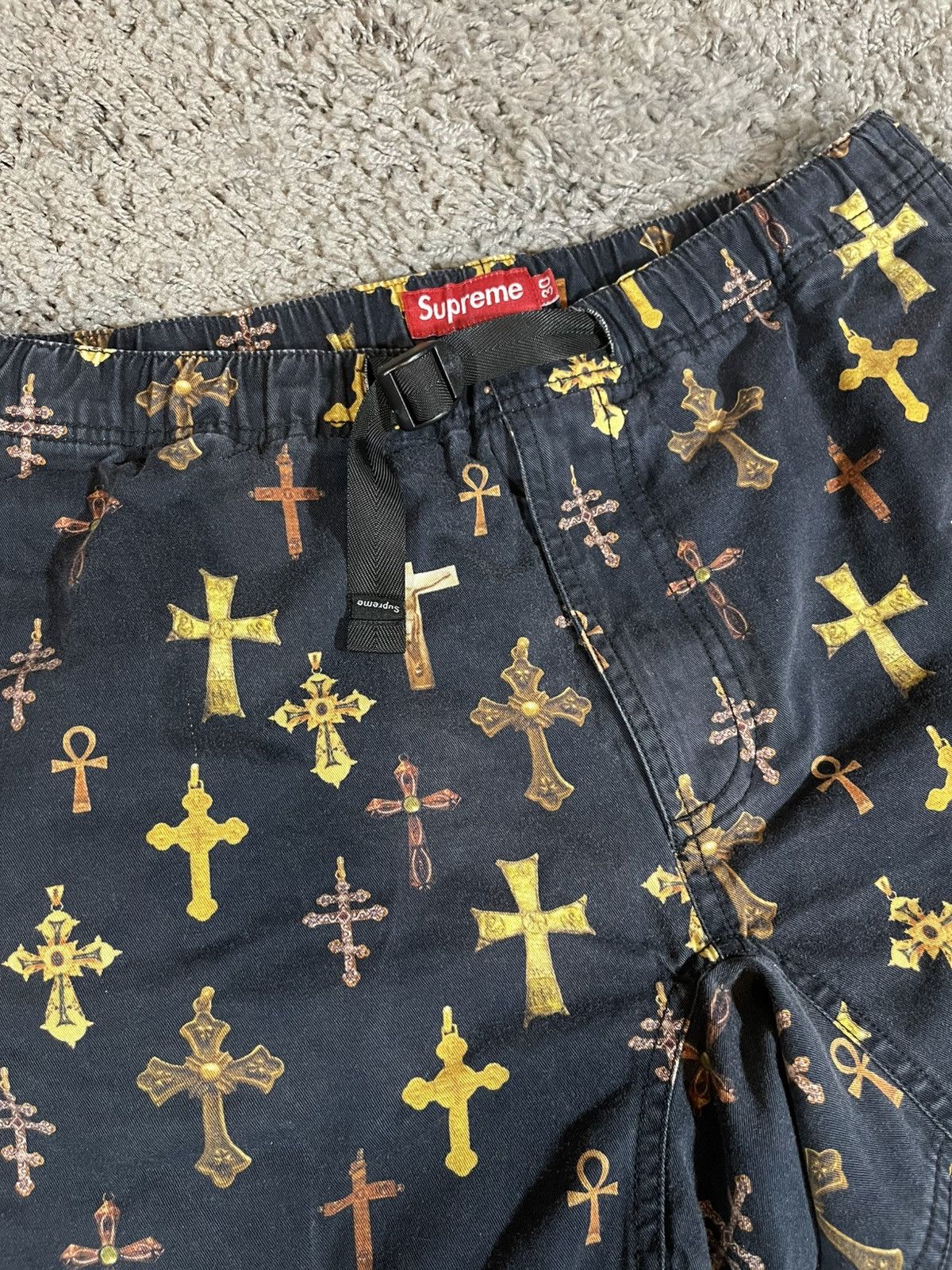 Supreme 2013SS Supreme Gold Crosses Belt Short Black Size US 30 / EU 46 - 3 Thumbnail