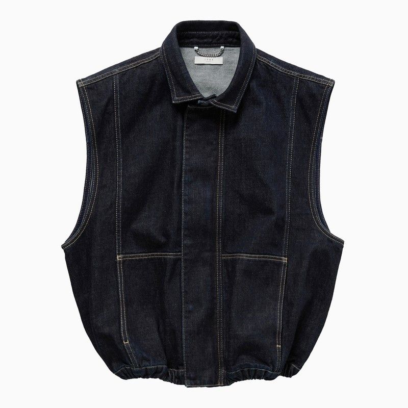 1989 STUDIO 1989 Studio Denim Vest Dark Blue Size S / US 4 / IT 40 - 1 Thumbnail