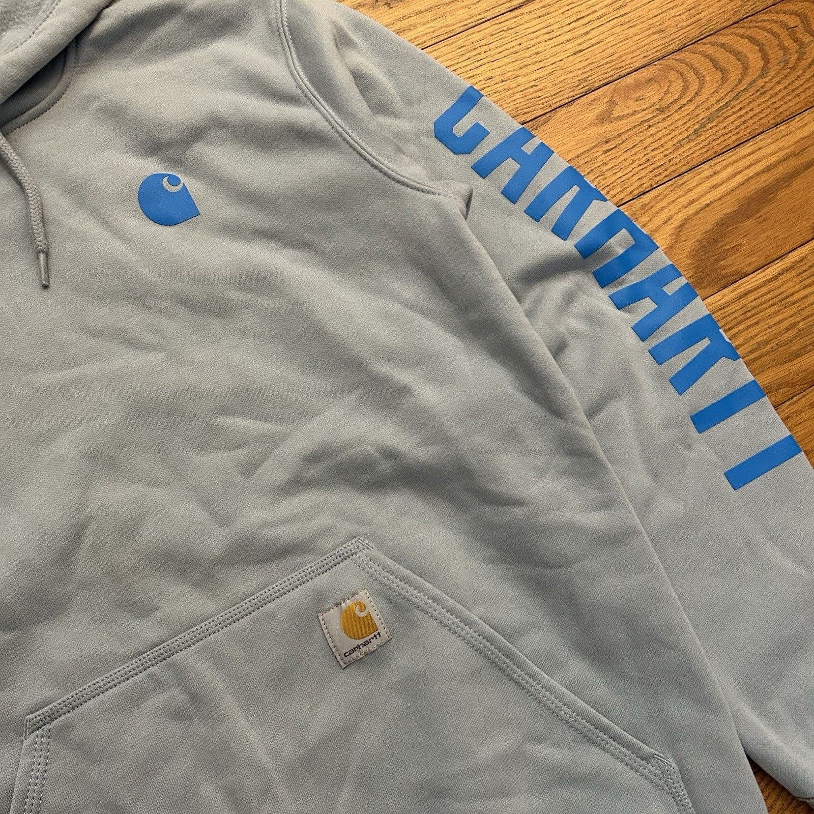 Carhartt Rain Defender Loose Fit Fleece Pullover Arm Logo Hoodie Size US S / EU 44-46 / 1 - 2 Thumbnail