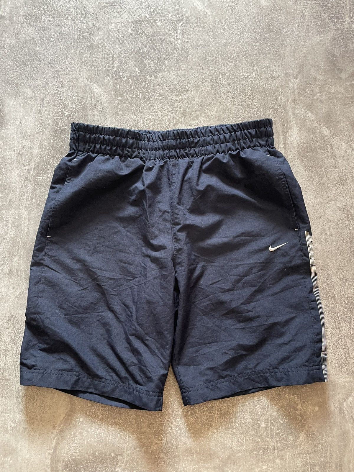 Nike × Vintage Vintage Nike Navy Blue Shorts Drill Size L Size US 34 / EU 50 - 3 Thumbnail