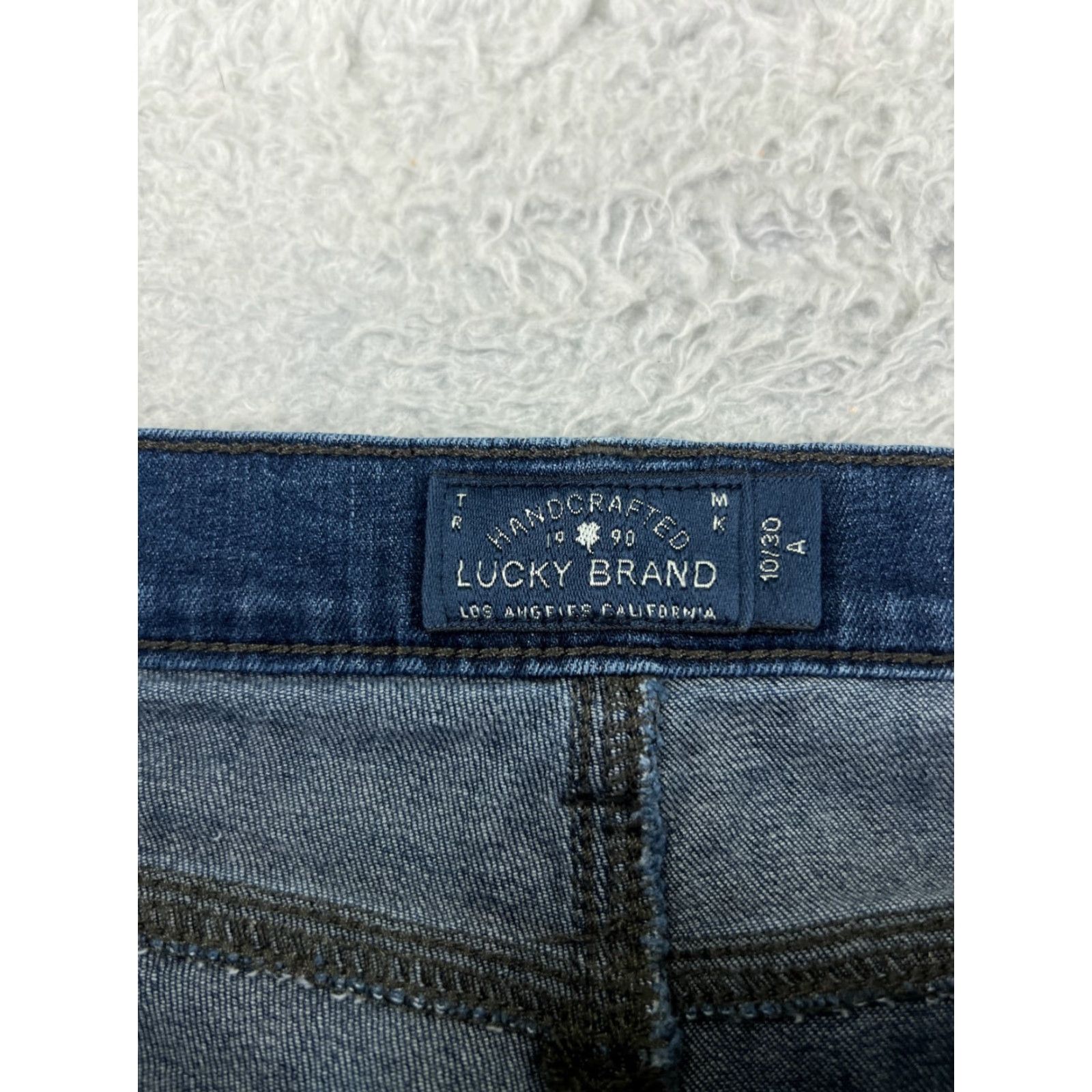 Lucky Brand Lucky Brand Jeans Women 10 Blue Denim Slim Skinny 5-Pocket Regular Inseam 26 in Cotton Stretch Comfort Modern Classic American Size 32" / US 10 / IT 46 - 6 Thumbnail