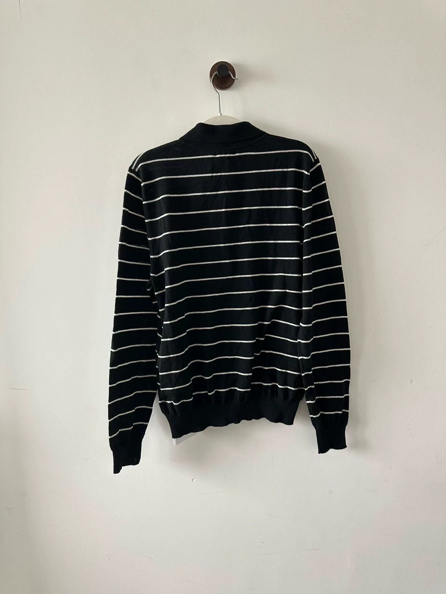 Celine Celine striped Triomphe wool knit sweater size L Size US L / EU 52-54 / 3 - 2 Thumbnail