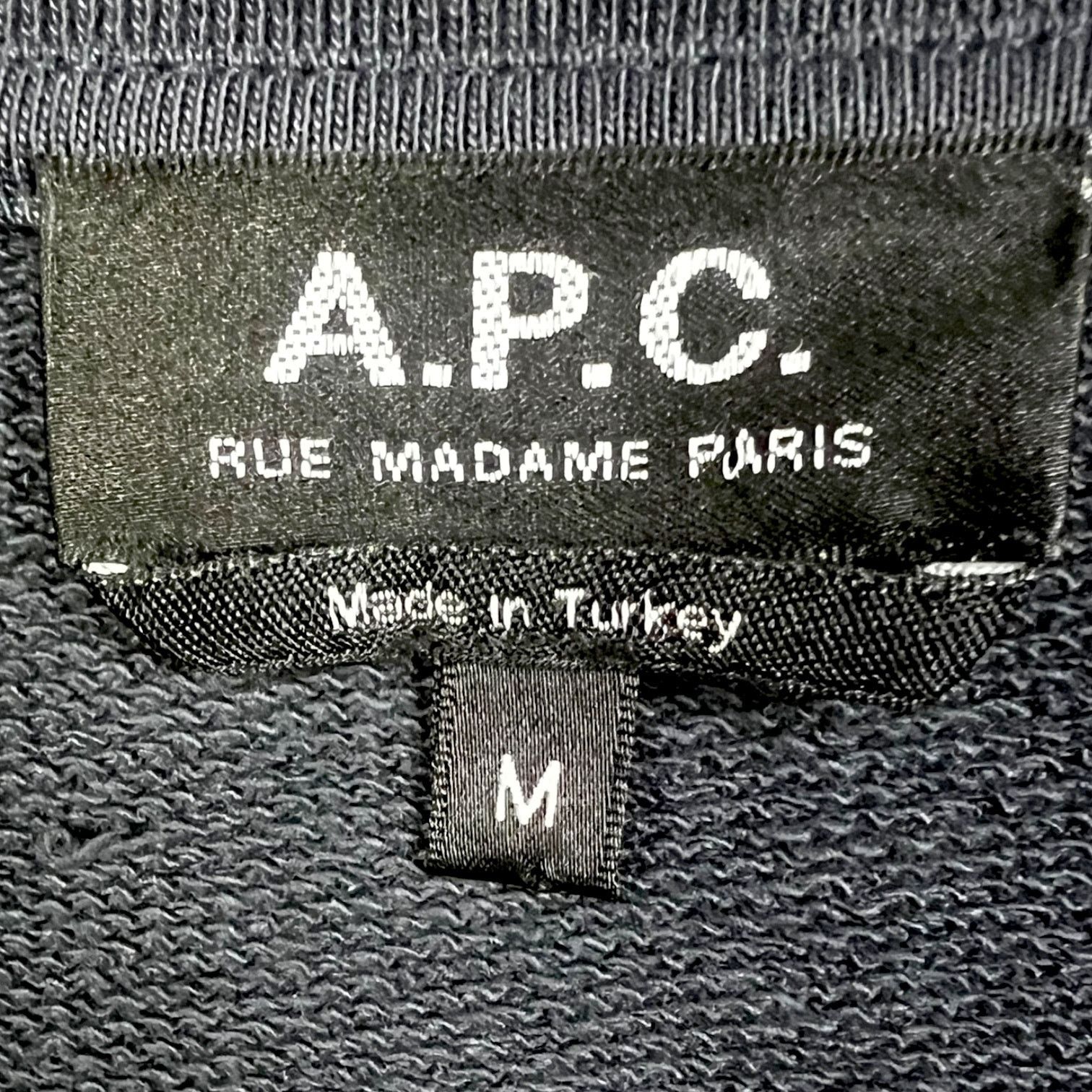 A.P.C. Men's APC Logo Sweatshirt V2.0 - Size Medium Size US M / EU 48-50 / 2 - 3 Thumbnail