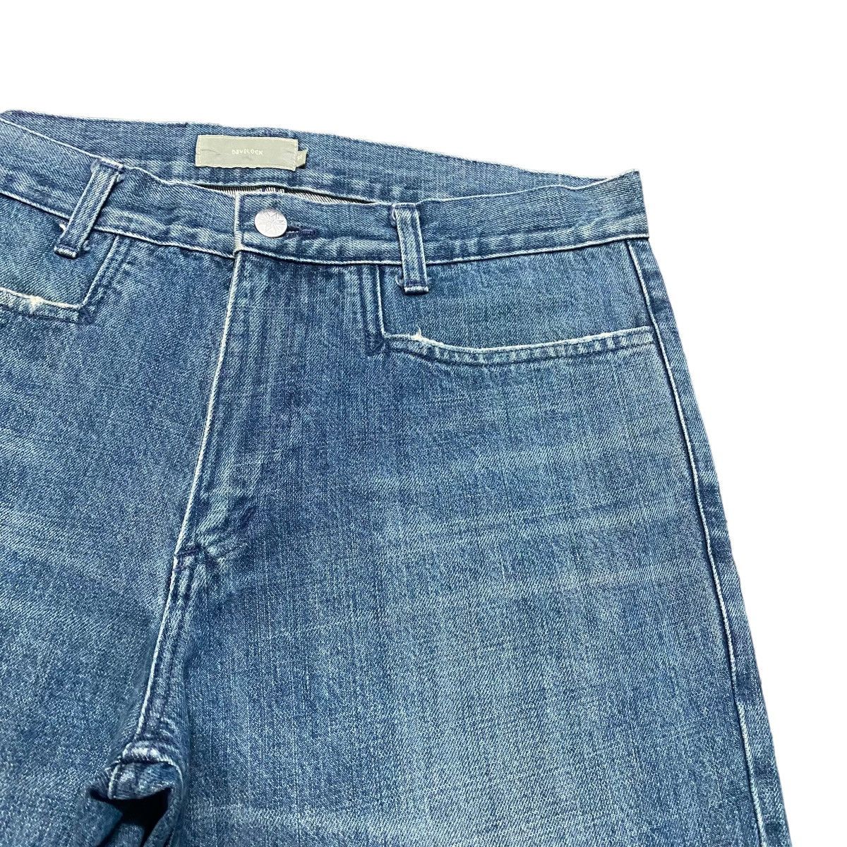 Japanese Brand Devilock Denim Blue Fade Jeans Size US 32 / EU 48 - 5 Thumbnail