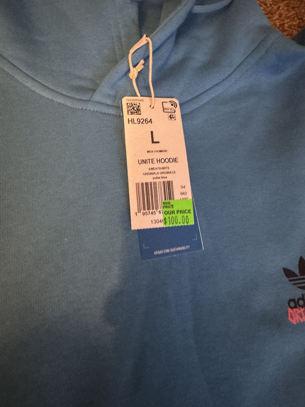 Adidas Vintage hoodie Size US L / EU 52-54 / 3 - 2 Thumbnail