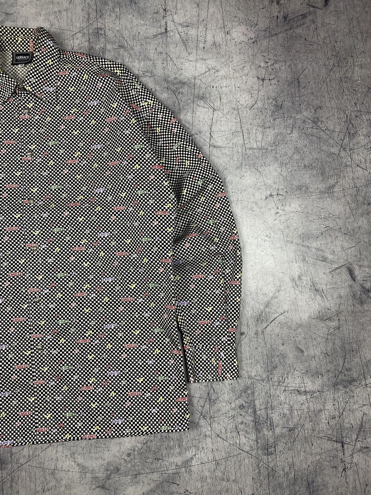 Versace Jeans Couture Versace Jeans Couture Checkerboard Medusa Button Up Shirt Size US M / EU 48-50 / 2 - 4 Thumbnail