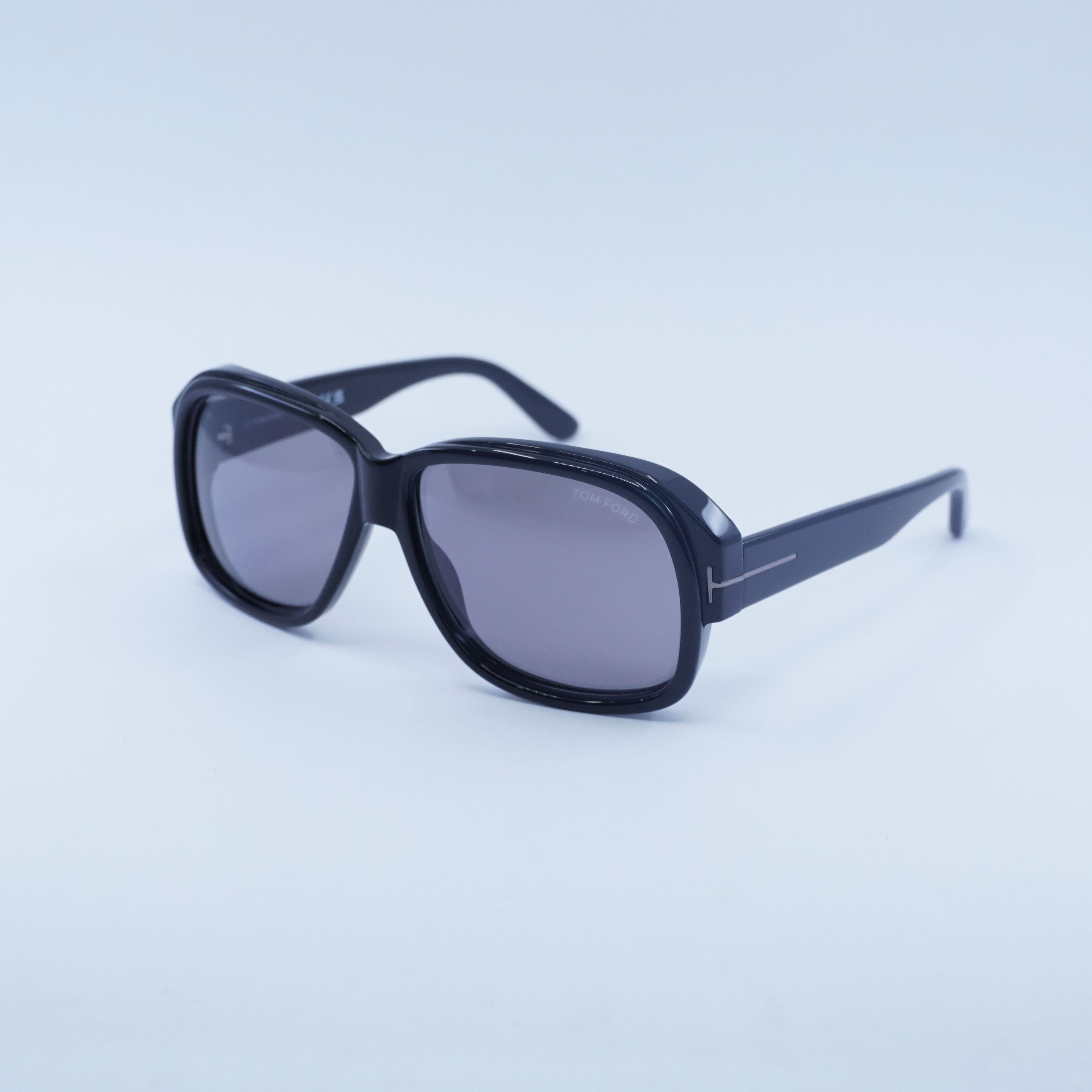 Tom Ford New Tom Ford Lyle FT0837-N 01C Sunglasses Black Square Frame Size ONE SIZE - 7 Thumbnail