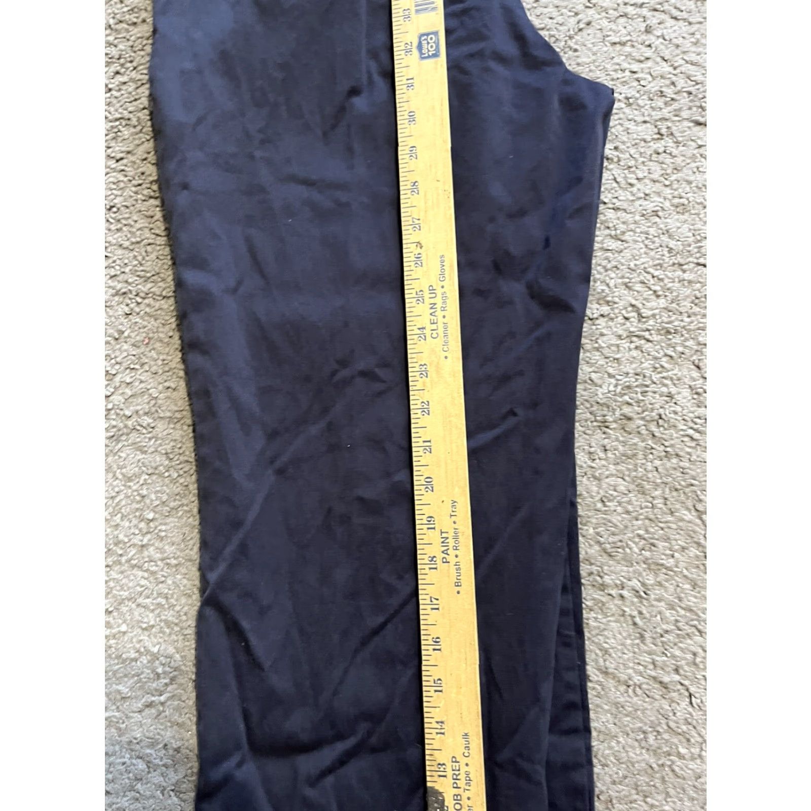 Lands' End VINTAGE Lands' End Slim Tapered Leg Jeans Shirt Womens 10 Navy Blue 36W Stretch 27Inseam Mens? Size 36" / US 14 / IT 50 - 6 Thumbnail