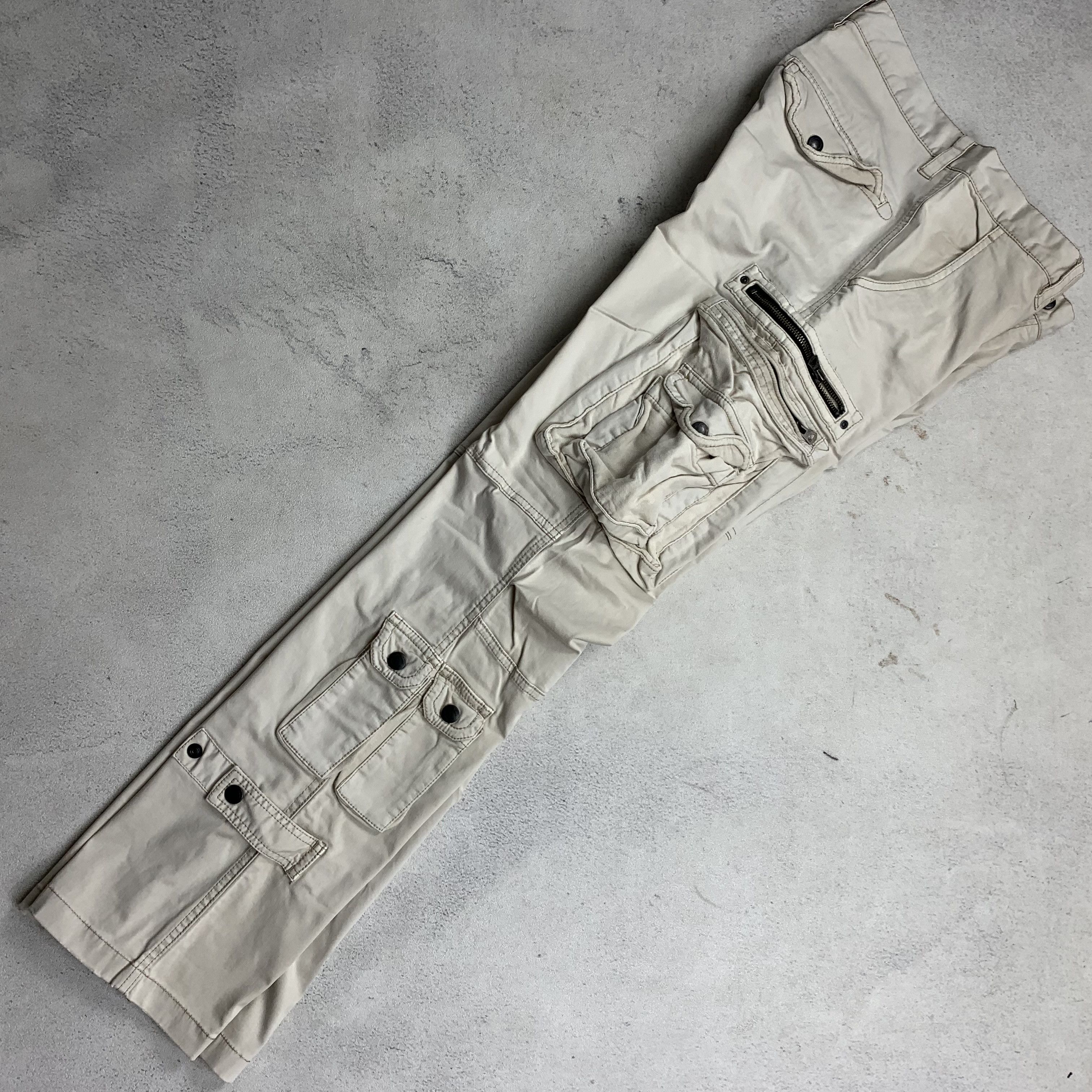 Tete Homme Tete Homme Multi Pocket Cargo Utility Pants White Size US 30 / EU 46 - 7 Thumbnail