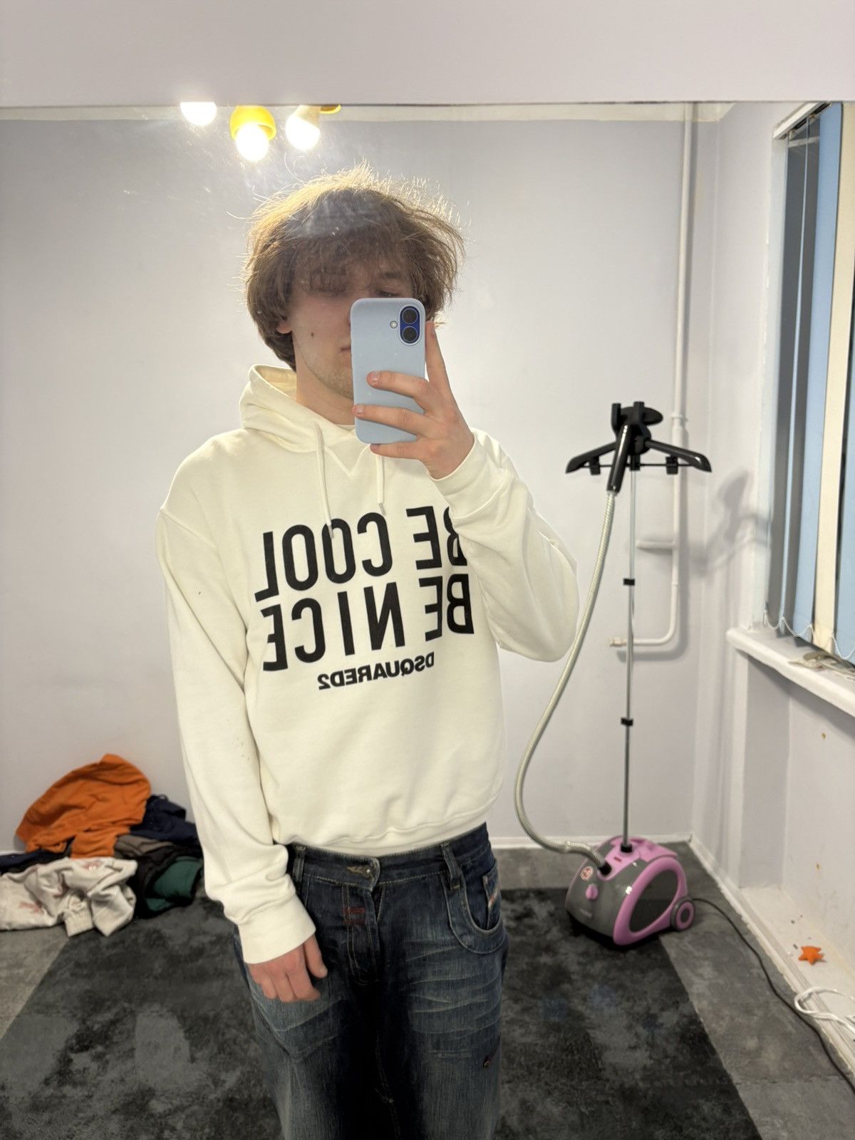 Dsquared2 Dsquared White "Be Cool Be Nice" Hoodie Size US S / EU 44-46 / 1 - 2 Thumbnail