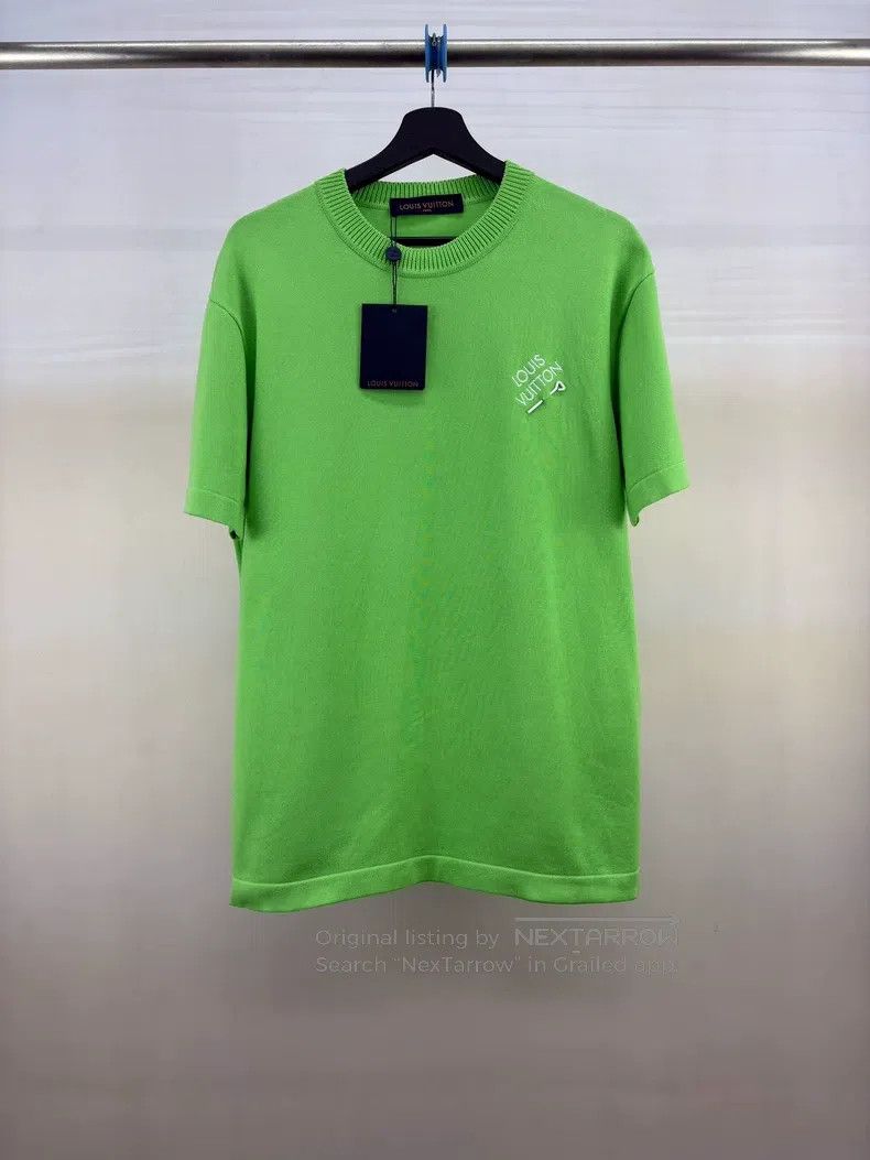 Louis Vuitton Louis Vuitton Green Pin Short Sleeve Size US M / EU 48-50 / 2 - 1 Thumbnail