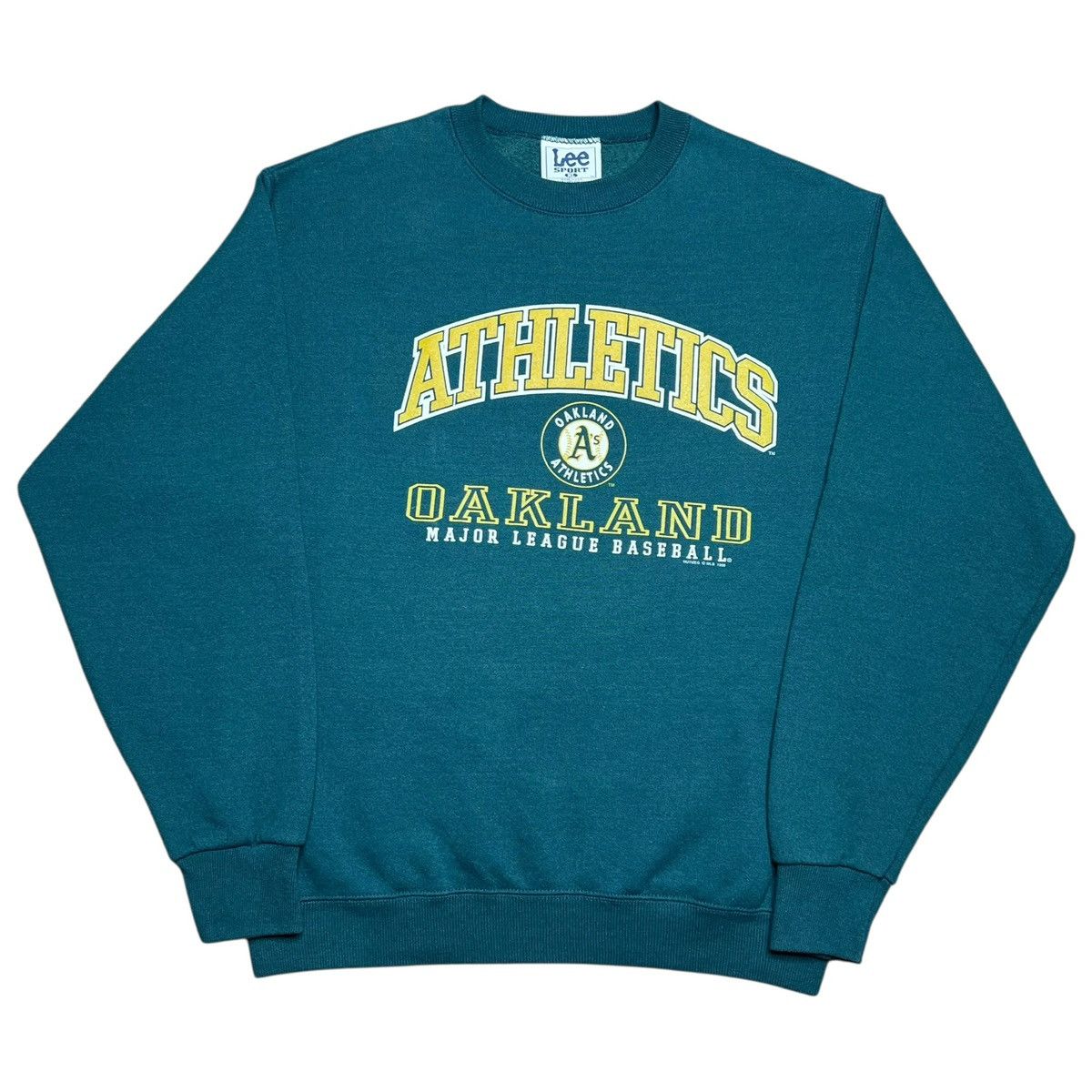 MLB 1998 MLB Oakland Athletics Lee Sport Spell Out Sweatshirt Size US XL / EU 56 / 4 - 1 Thumbnail