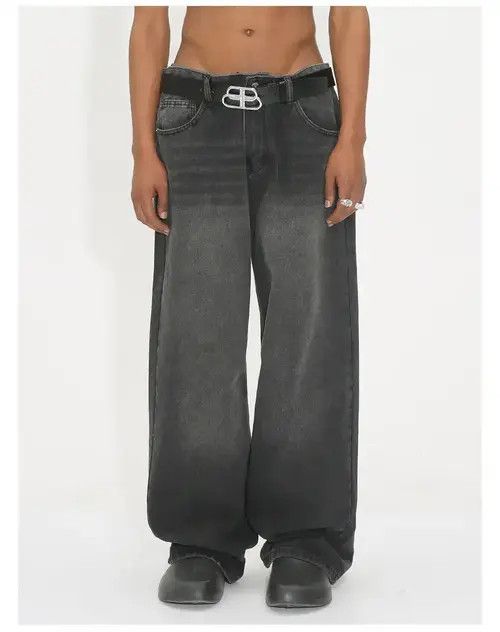 Jean Masumizu x Mari Vintage street wash faded y2k style jeans Size US 34 / EU 50 - 5 Thumbnail