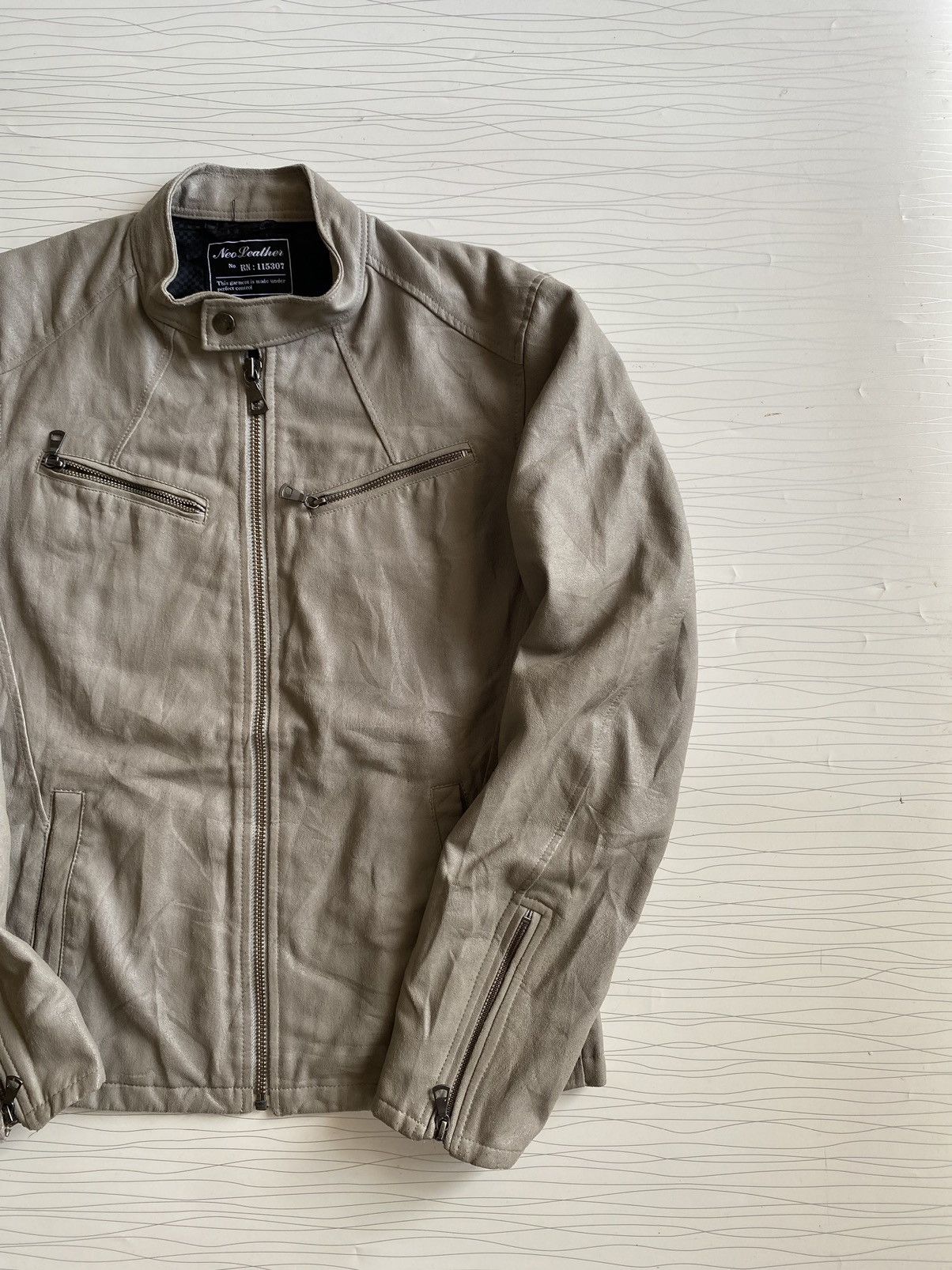 14th Addiction × Japanese Brand × Uniqlo Vintage Neo Leather Motorcyle Jacket Size US M / EU 48-50 / 2 - 5 Thumbnail