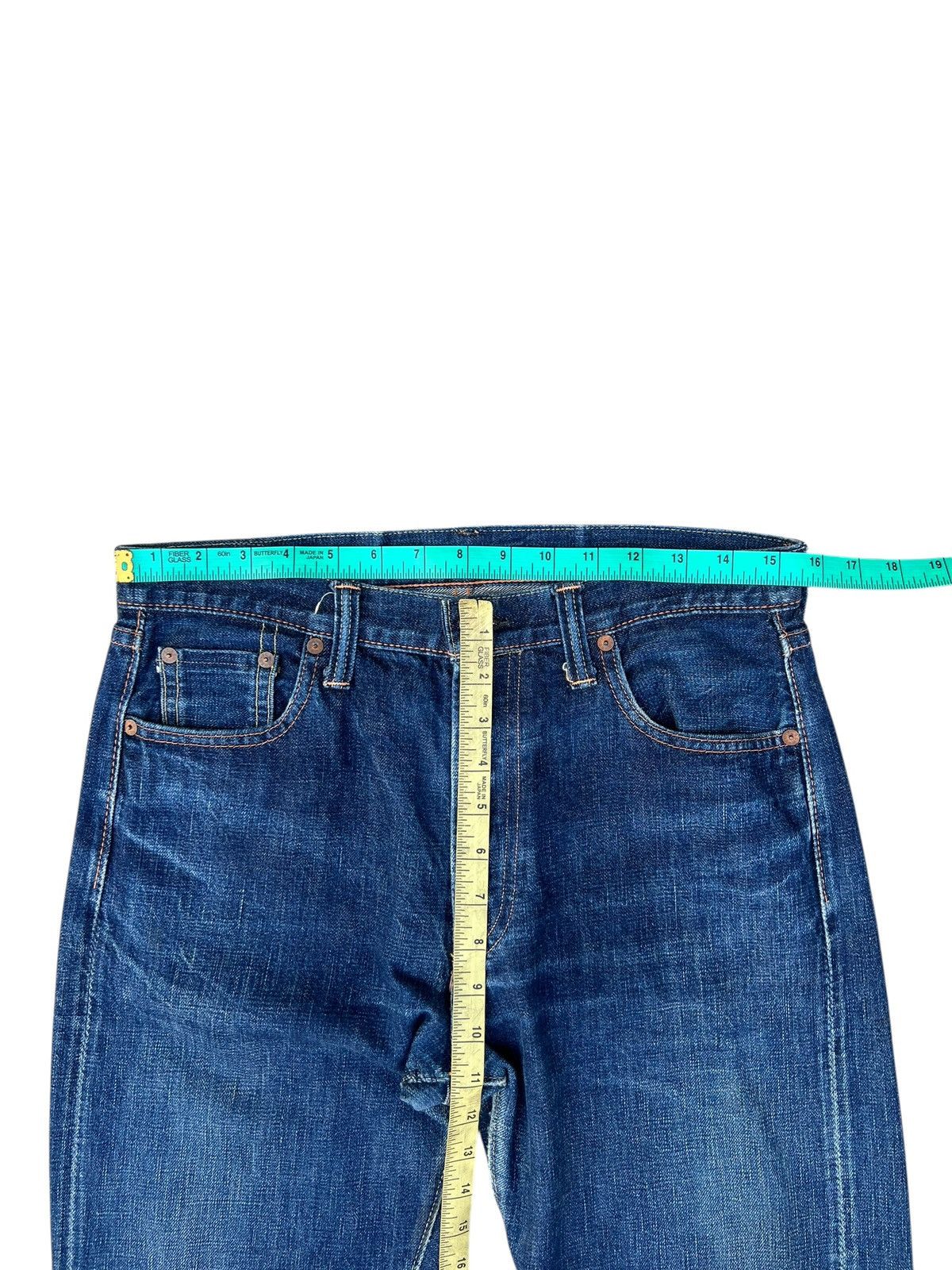 Full Count & Co. Vintage Full Count Japan Fade Blue Denim Selvedge Jeans Size US 31 - 2 Thumbnail