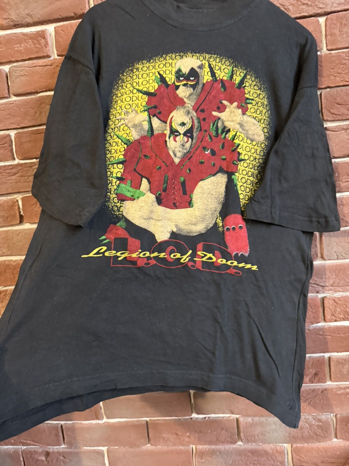 Vintage Rare Legion Of Doom Vintage 90s Rare Wrestling Tee WWF WWE Size US L / EU 52-54 / 3 - 3 Thumbnail