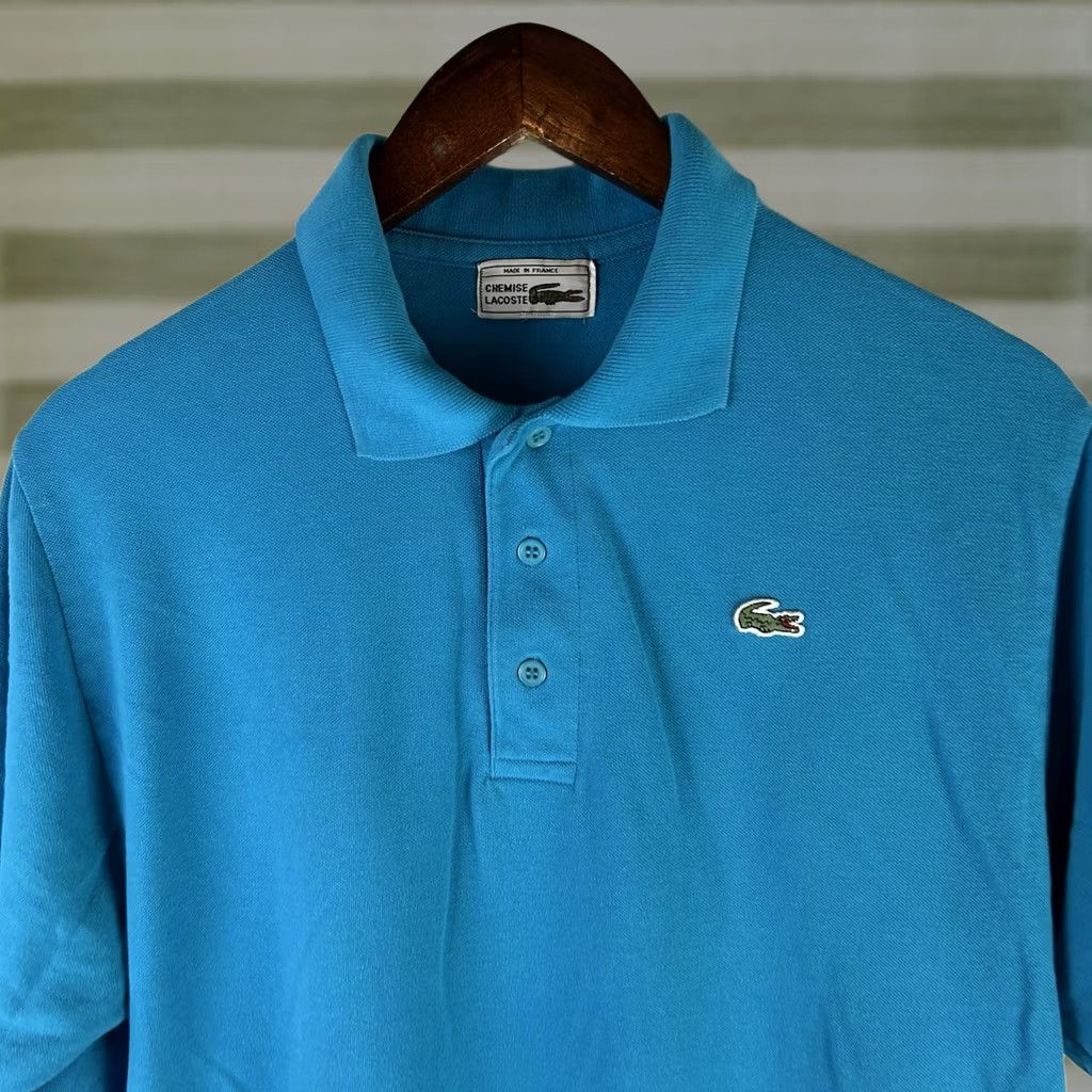 Lacoste VINTAGE Lacoste Polo Shirt Mens M Blue Preppy Golf Tennis Croc Logo 80s Size US M / EU 48-50 / 2 - 1 Thumbnail