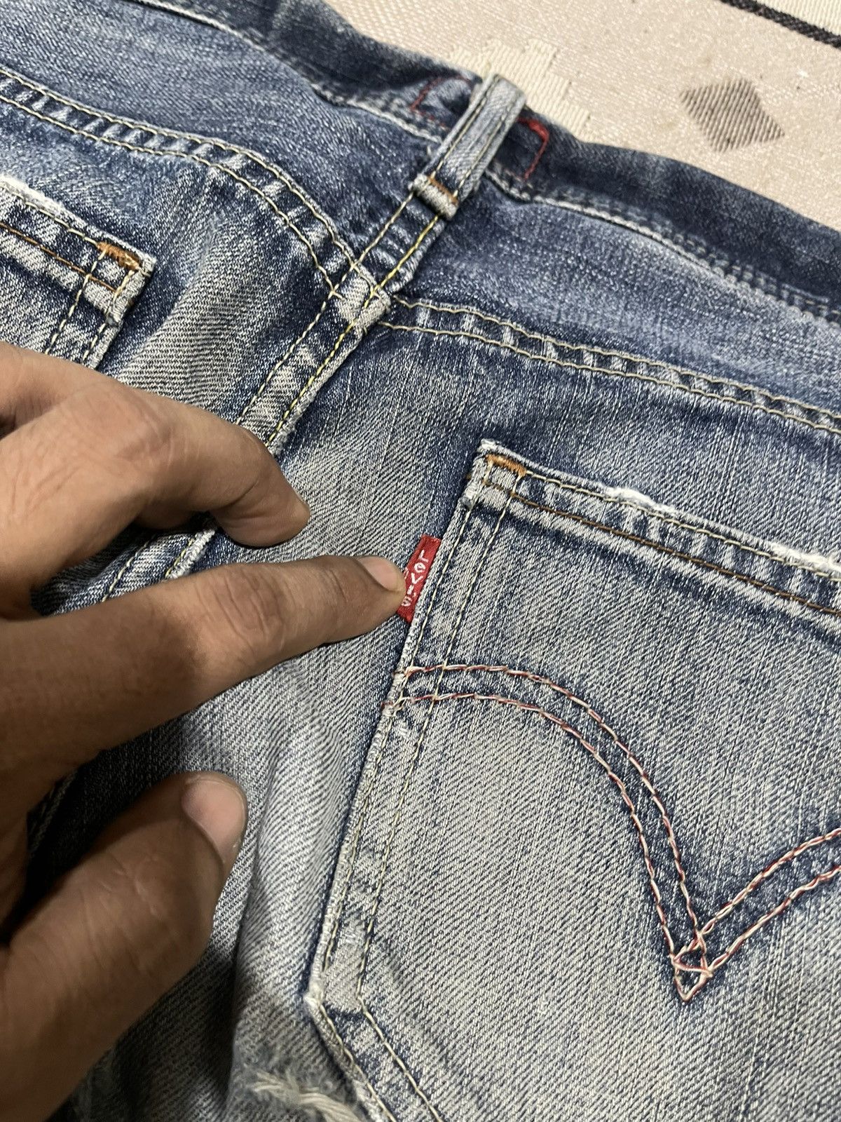 Levi's Vintage Clothing 2000s LEVIS REDLOOP JAPAN DISTRESSED FLARE JEANS RARE Size 28" / US 6 / IT 42 - 21 Thumbnail