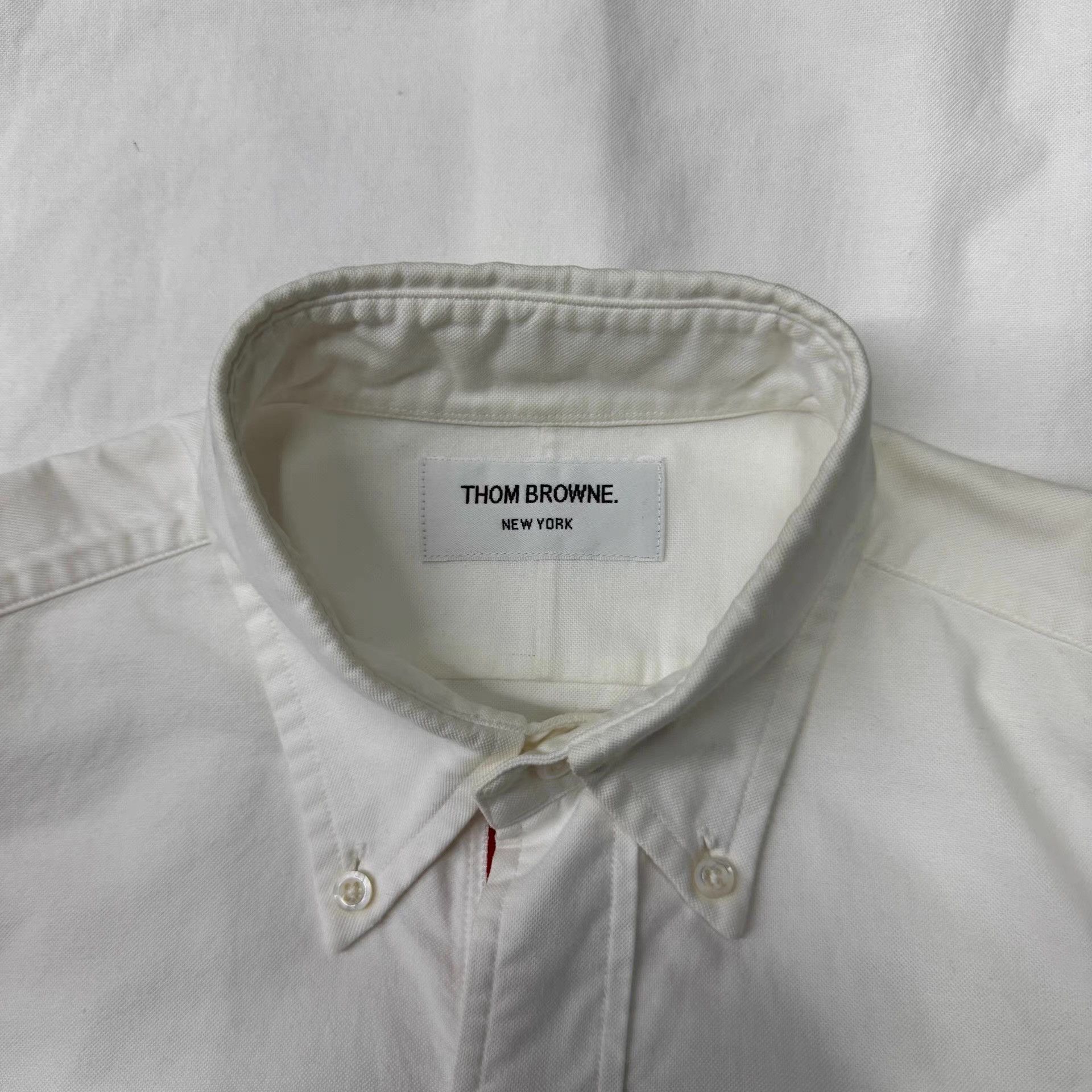 Thom Browne Thom Browne White Long Sleeve Shirt Q10 Size US M / EU 48-50 / 2 - 5 Thumbnail