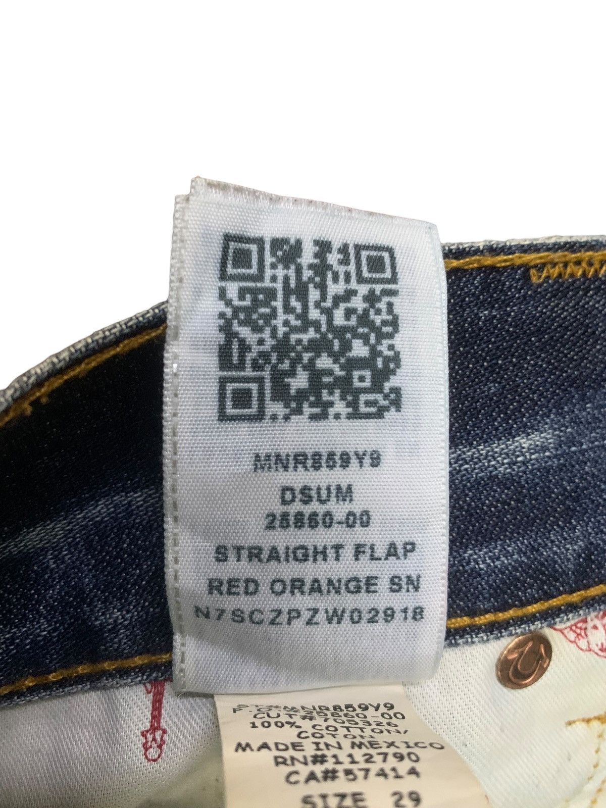 True Religion × Vintage True Religion Straight Cut Denim Pants Jeans Size US 31 - 16 Thumbnail