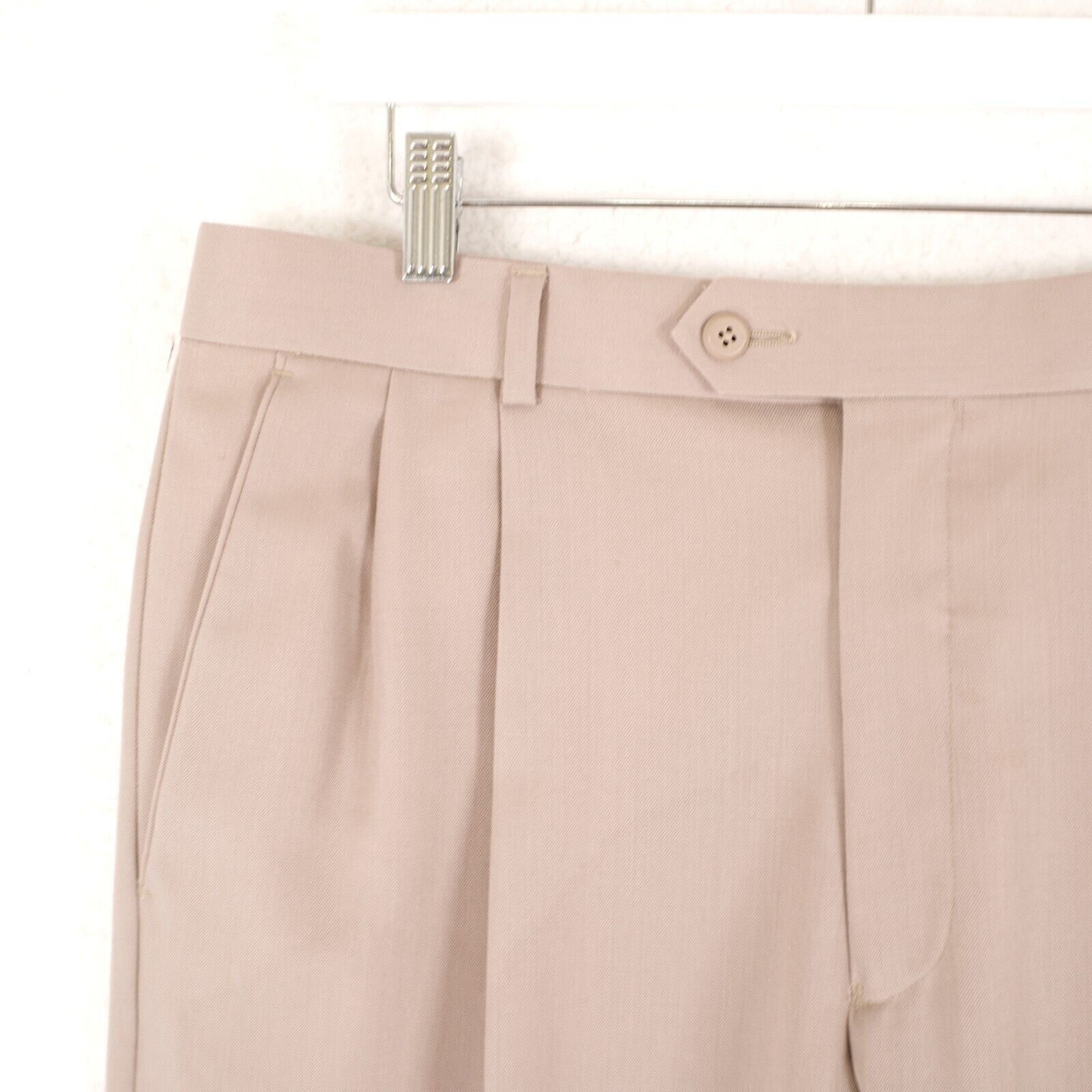 Joseph & Feiss Joseph & Feiss International Wool Blend Dress Pants 34/31 Ta Size 34R - 3 Thumbnail