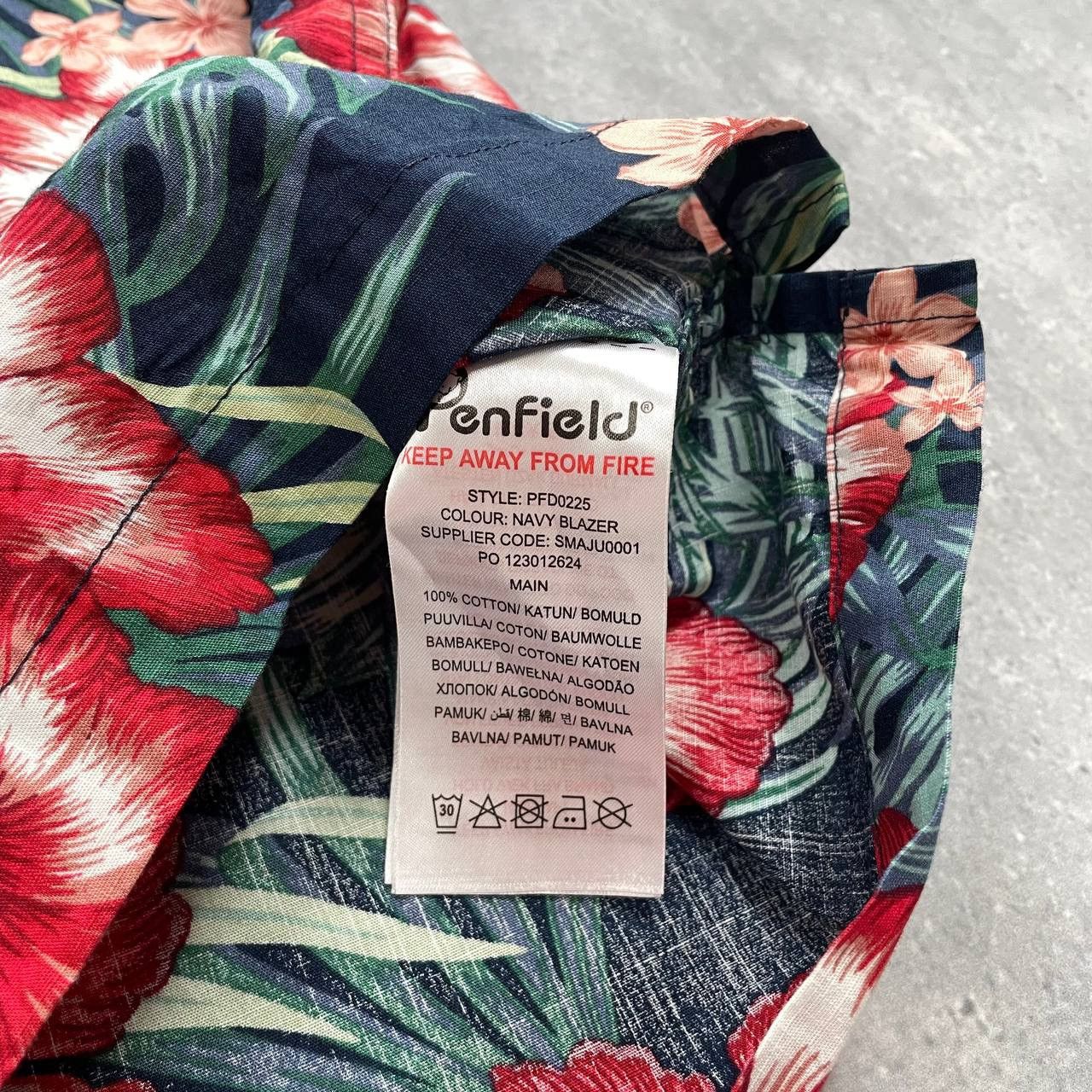 Penfield Penfield Hawaiian Short Sleeve Shirt Green/ Red Size M Size US M / EU 48-50 / 2 - 12 Thumbnail