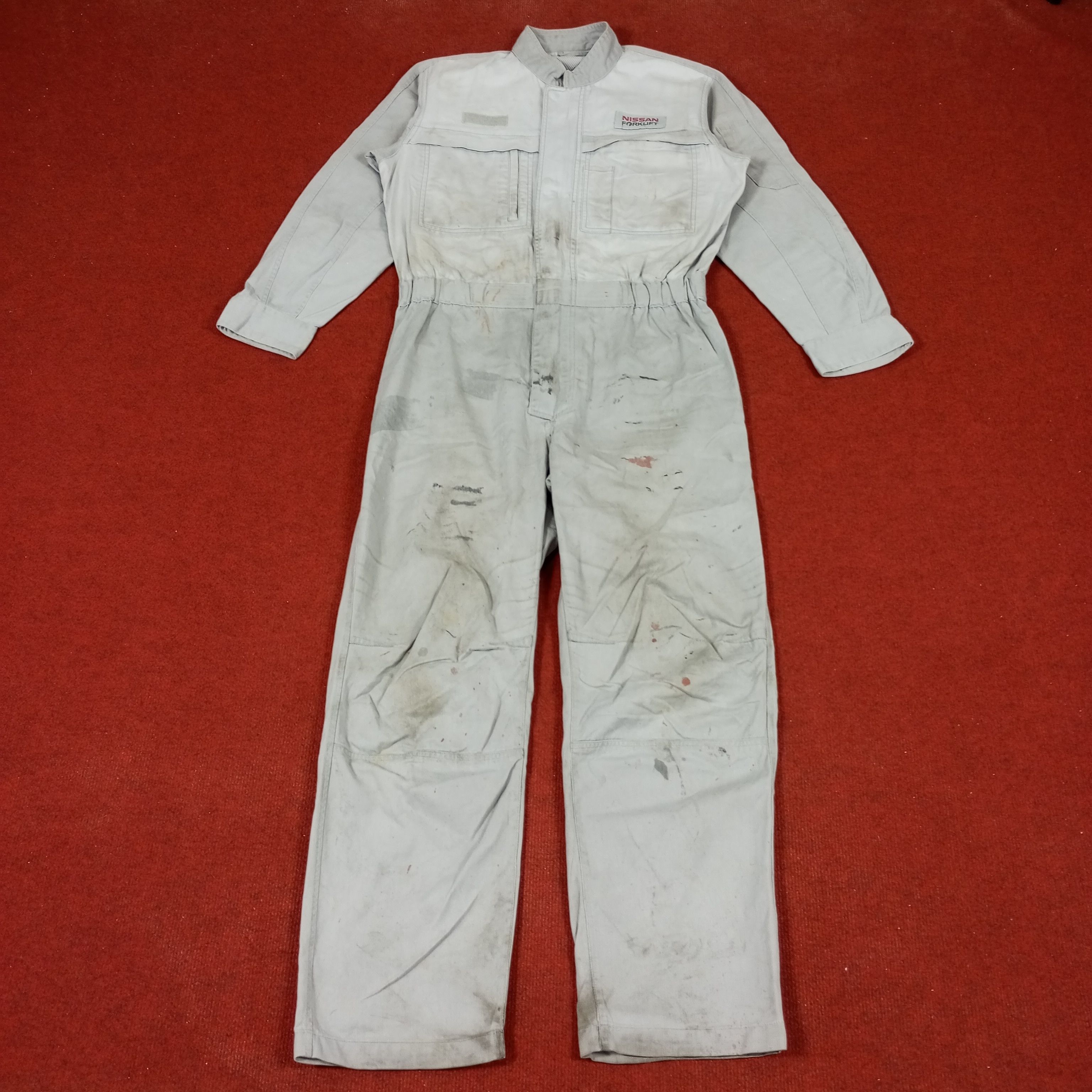 Japanese Brand × Vintage Nissan Forklift Japanese Workwear Coverall Jacket Size US M / EU 48-50 / 2 - 4 Thumbnail